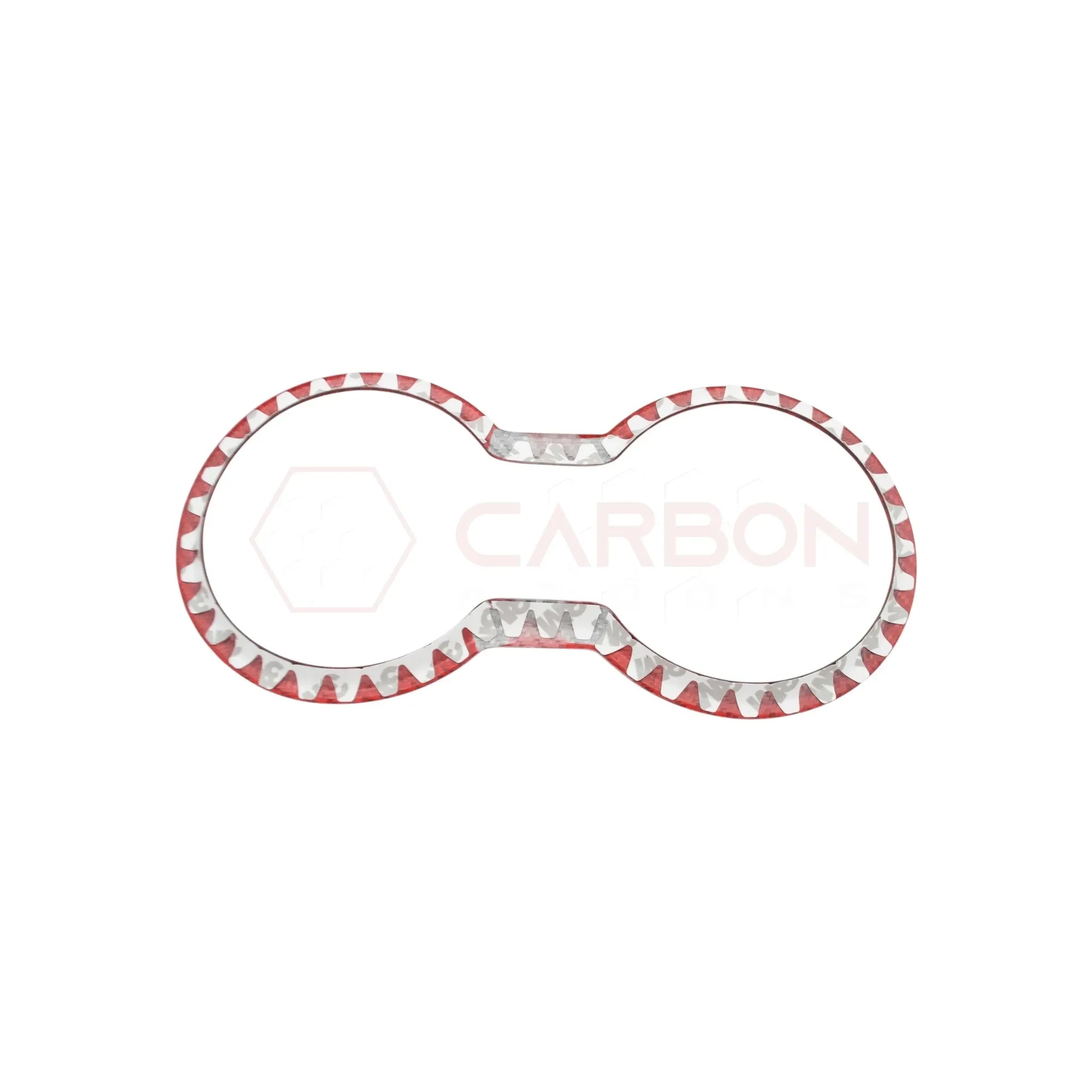 Real Carbon Fiber Cup Holder Trim Cover for 2024+ Ford Mustang