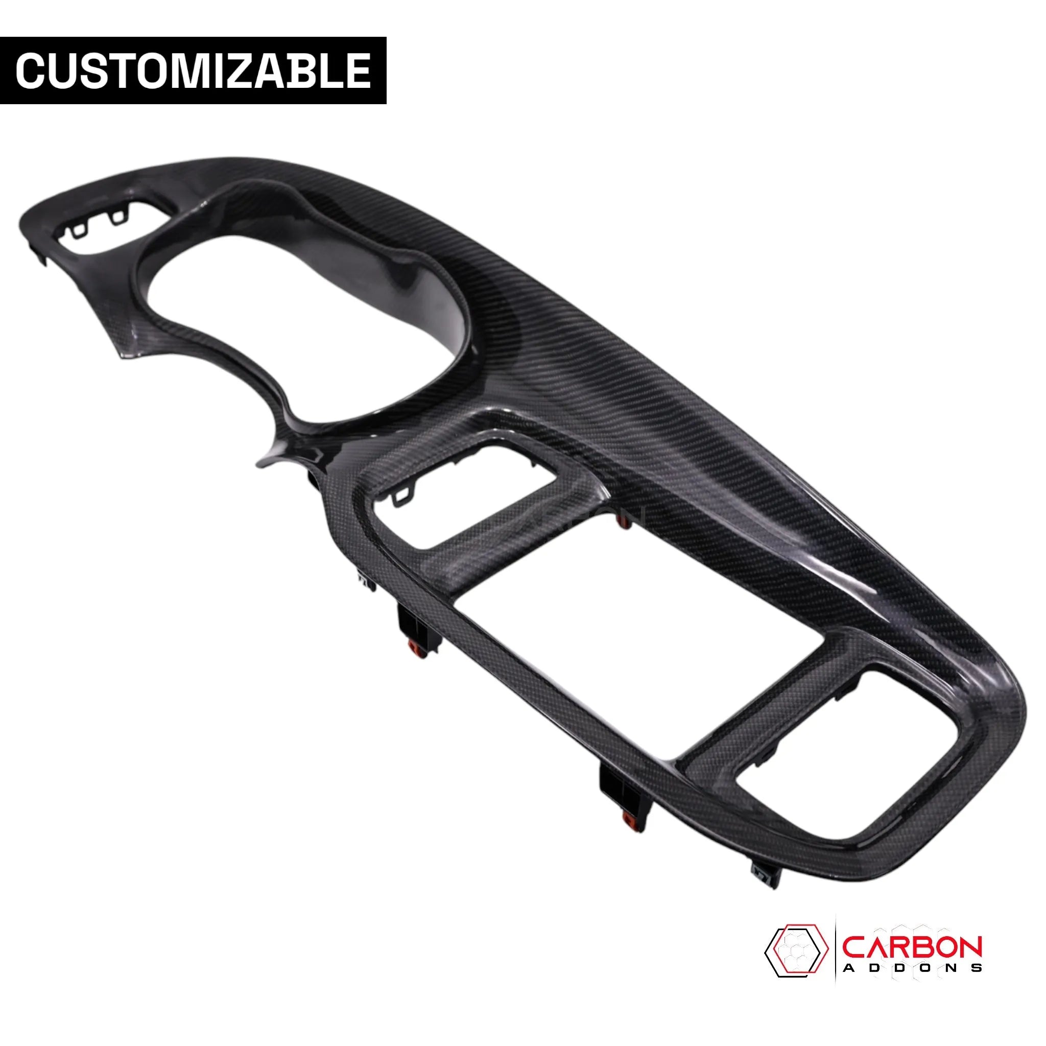 2015+ Dodge Charger Customizable Direct Replacement Carbon Fiber Dash Bezel