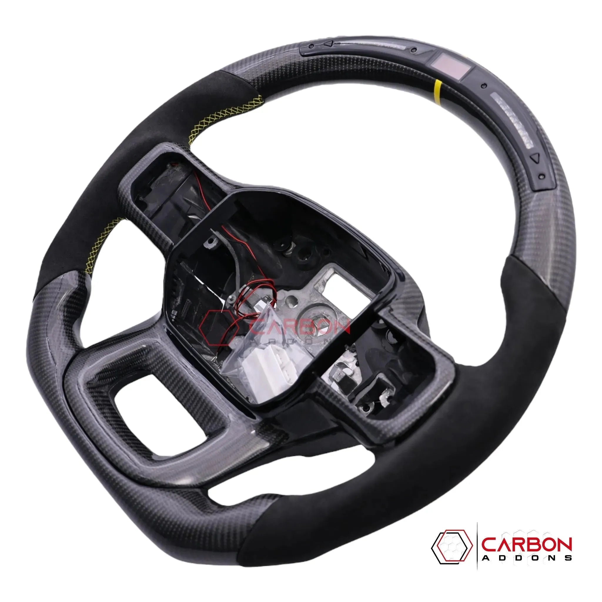 F150 2021-2024 Custom Heated Carbon Fiber Steering Wheel