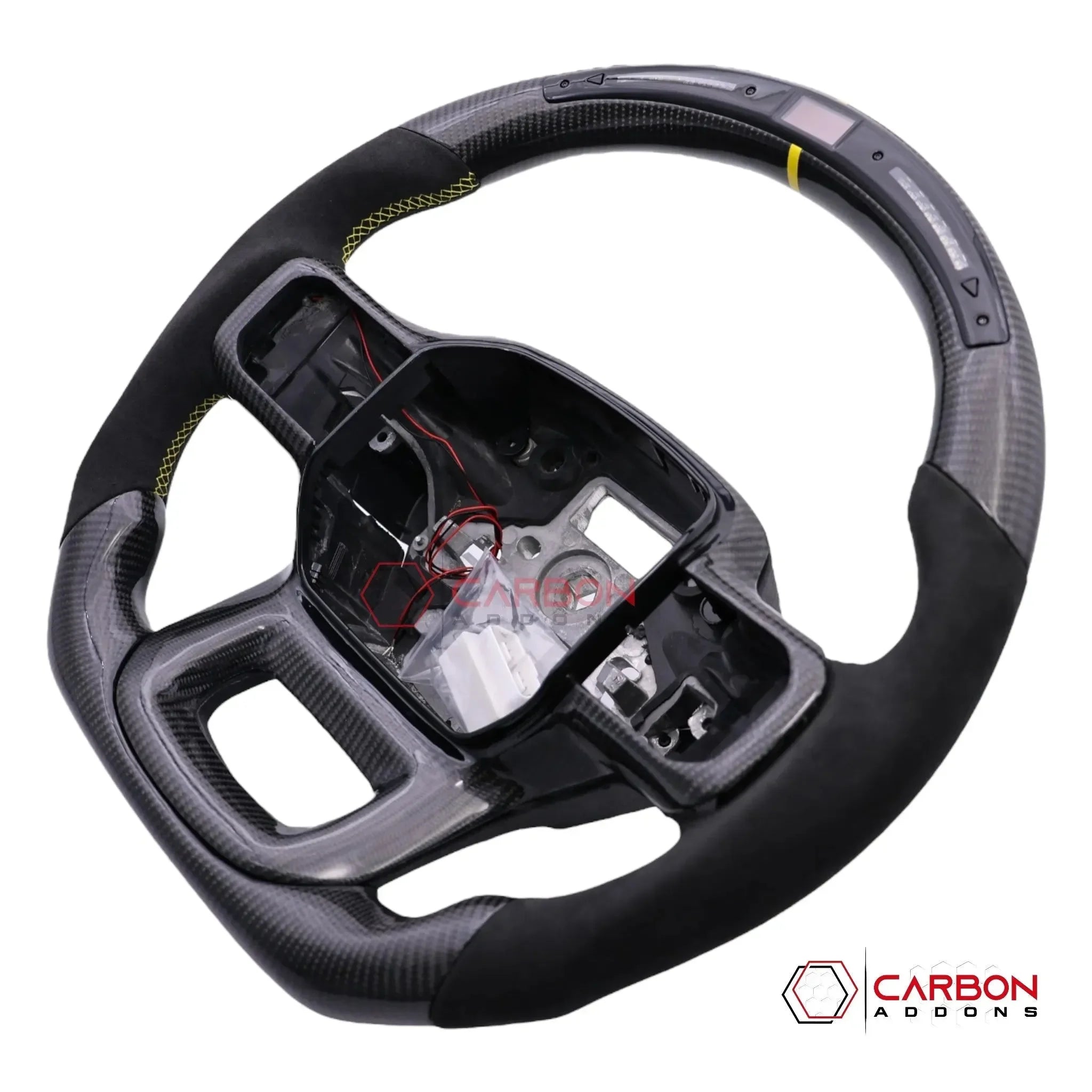 Customizable Heated Carbon Fiber Steering Wheel for Ford F150 (2021-2026)