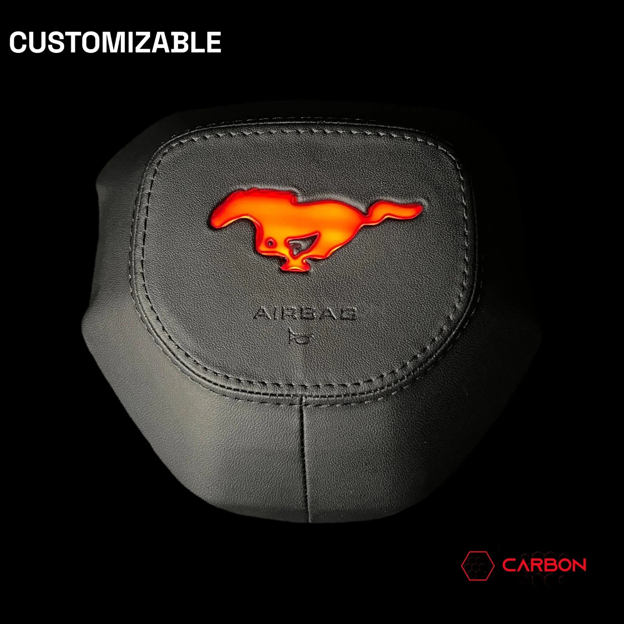 2024+ Mustang Customizable Airbag Housing Cover with RGB LED Emblem