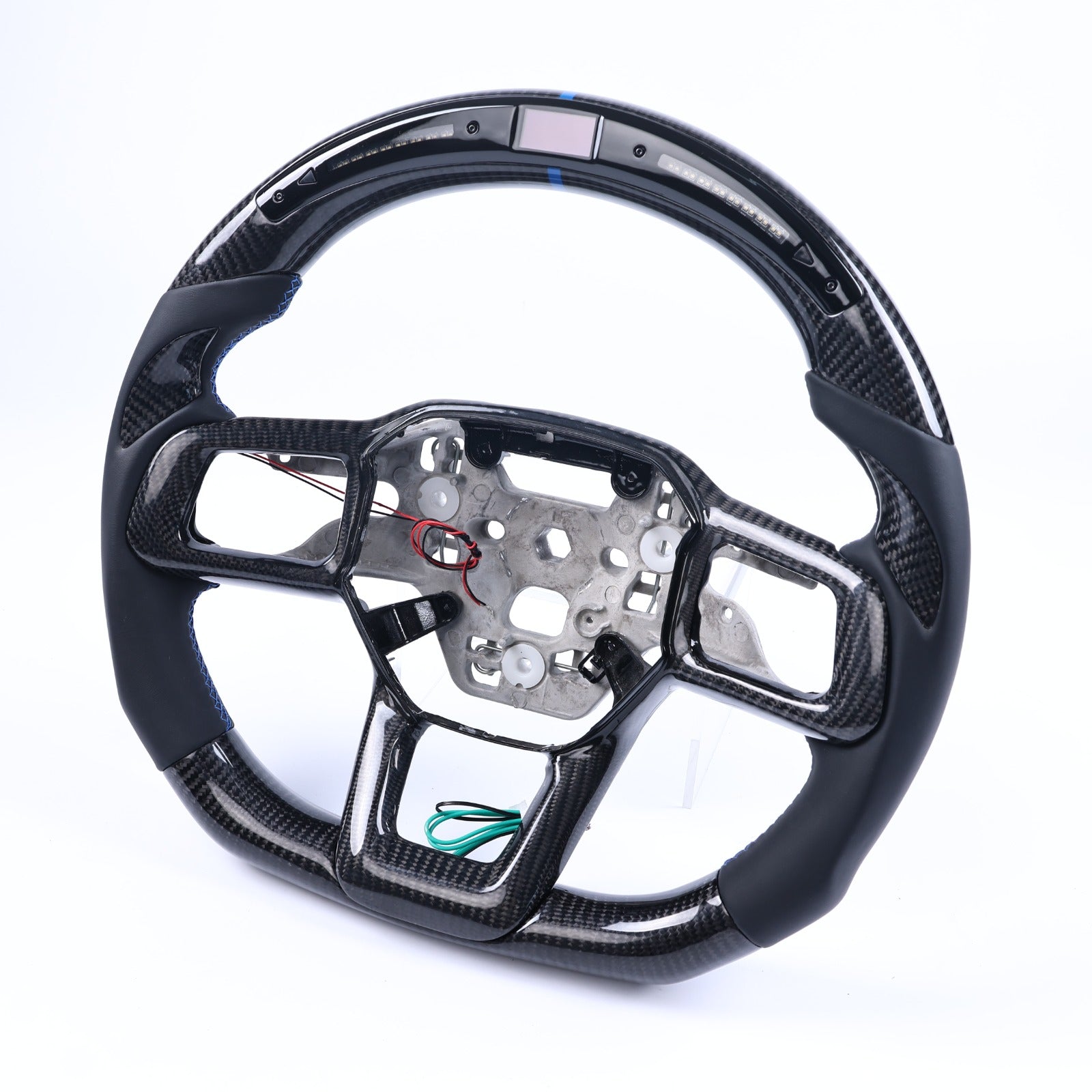 Customizable Heated Carbon Fiber Steering Wheel for 2024+ Ford Mustang