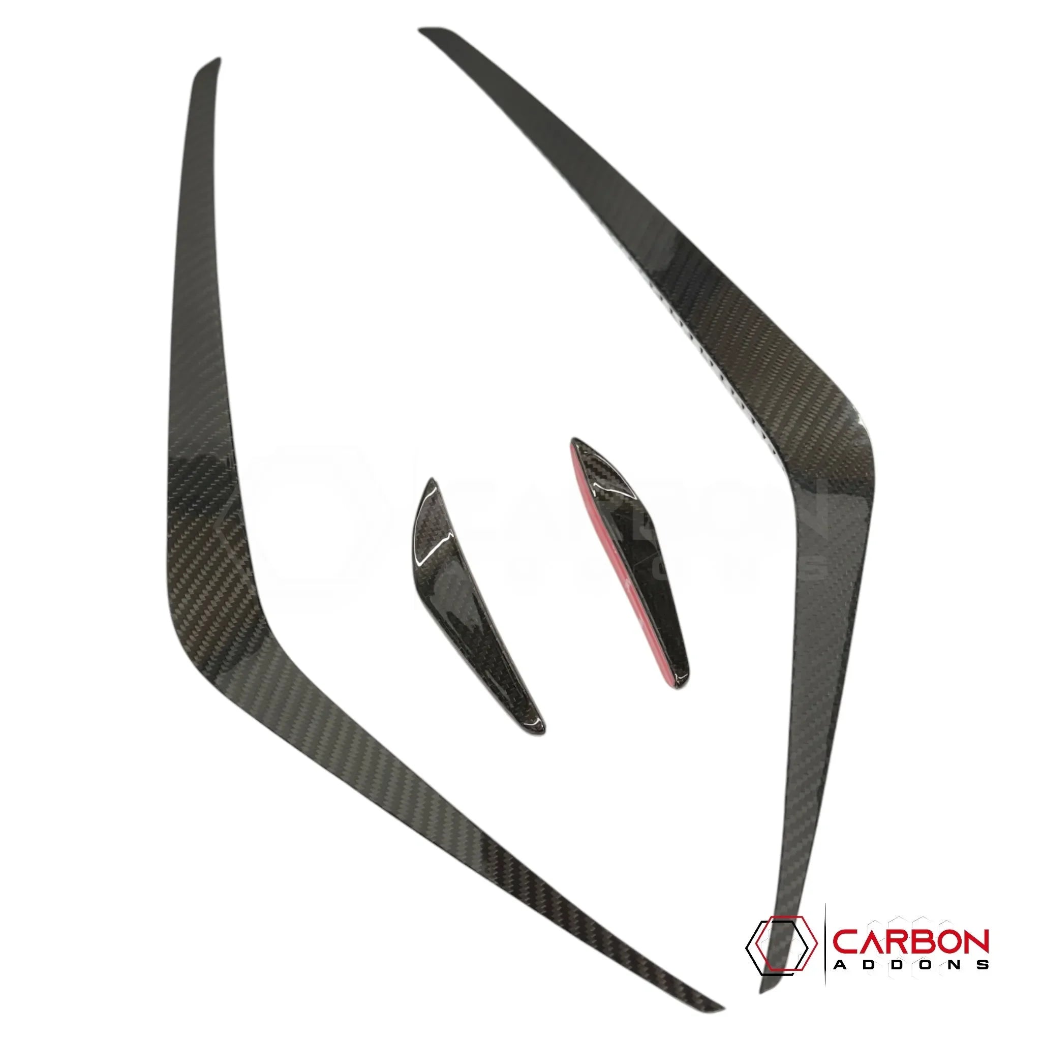 Real Carbon Fiber Aero Canards for 2024+ Ford Mustang GT