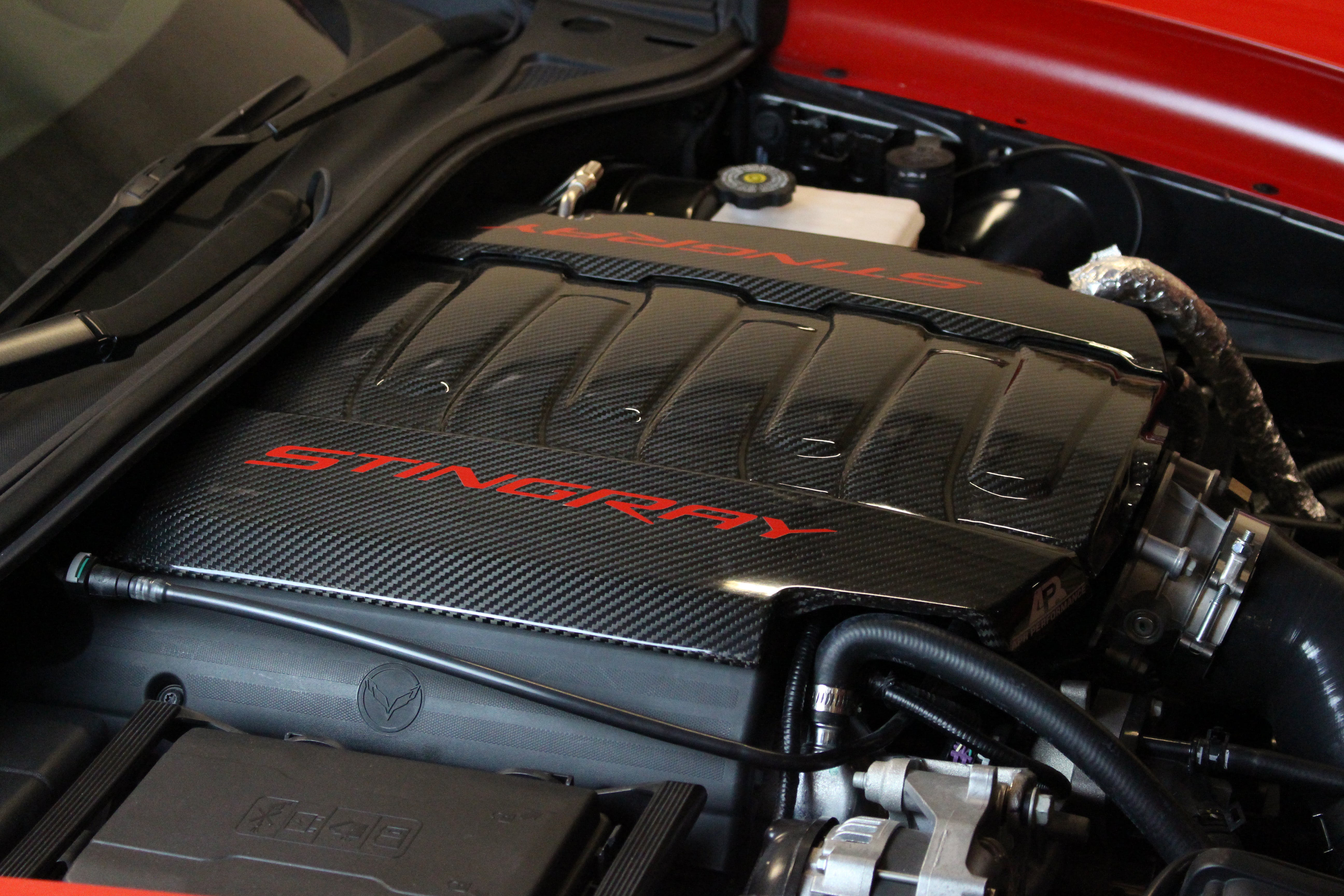 Chevrolet Corvette C7 Carbon Fiber Engine Cover Package by APR Performance