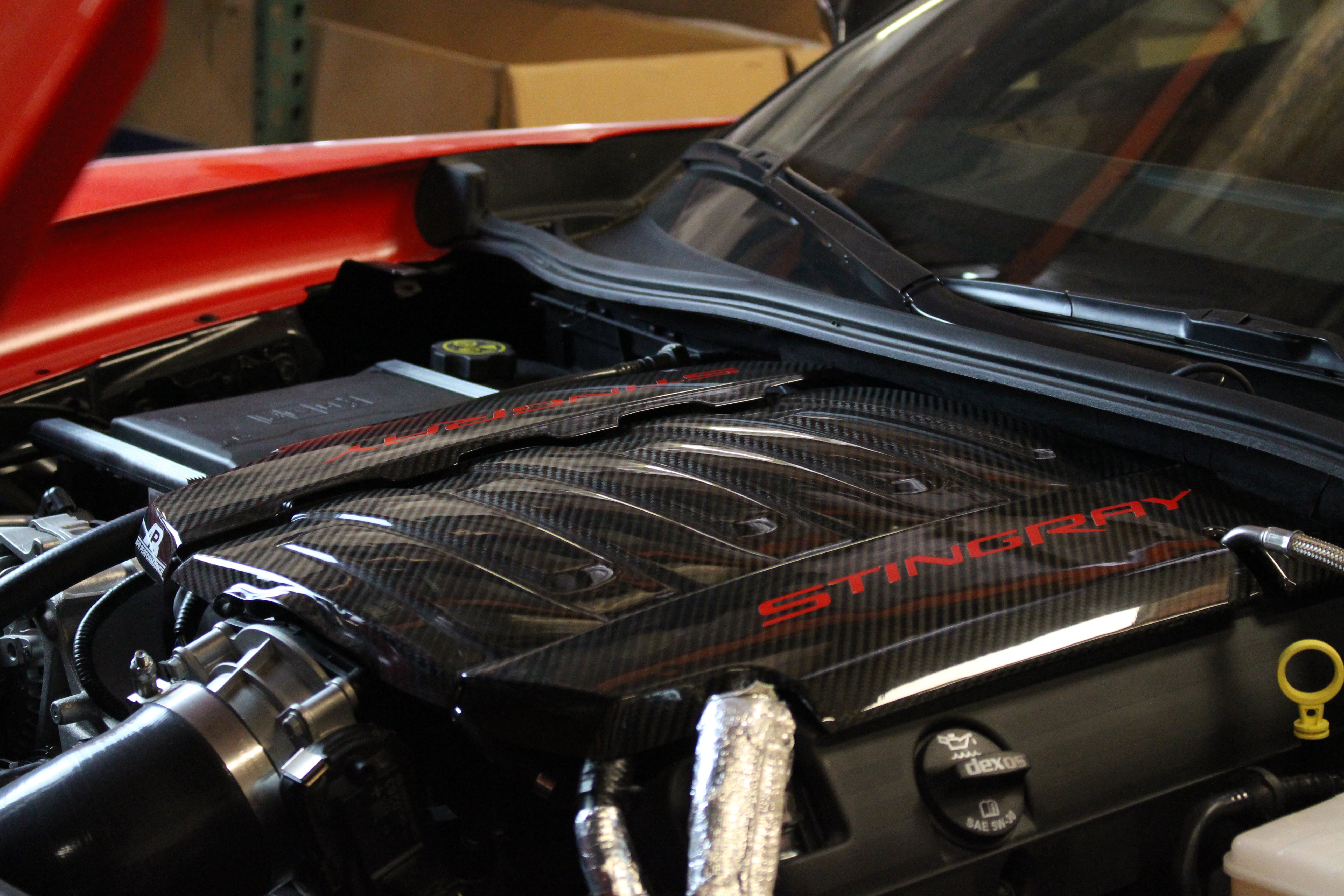 Chevrolet Corvette C7 Carbon Fiber Engine Cover Package by APR Performance