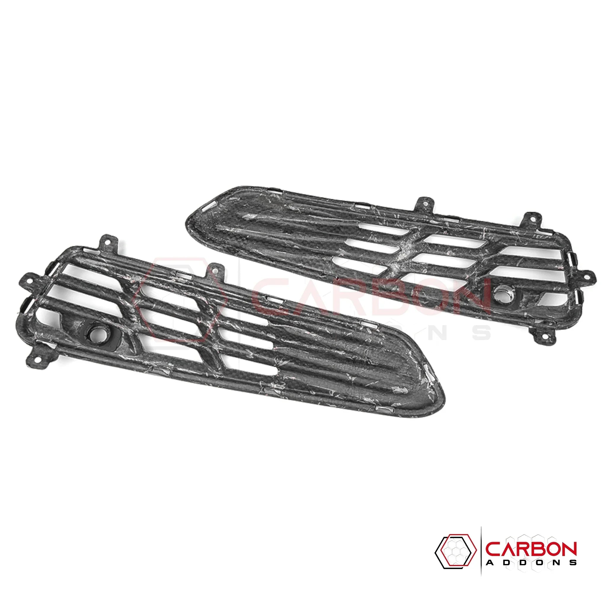 Carbon Fiber Rear Bumper Vent Inserts for C8 Corvette Z06, E-Ray & ZR1