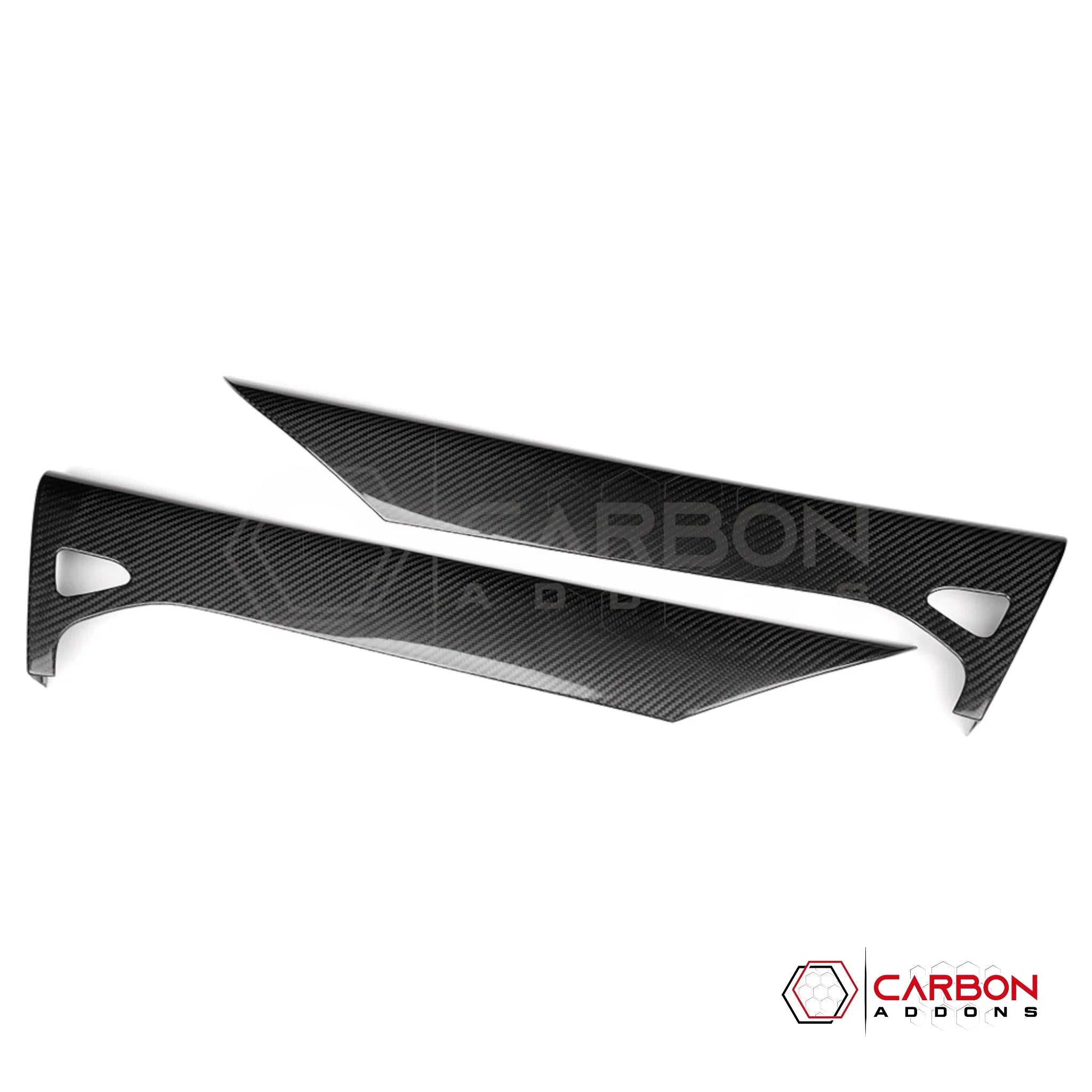 C8 Corvette Real Carbon Fiber Inner Door Upper Panels | Stingray, Z51, Z06 & E-Ray (2020–2026)