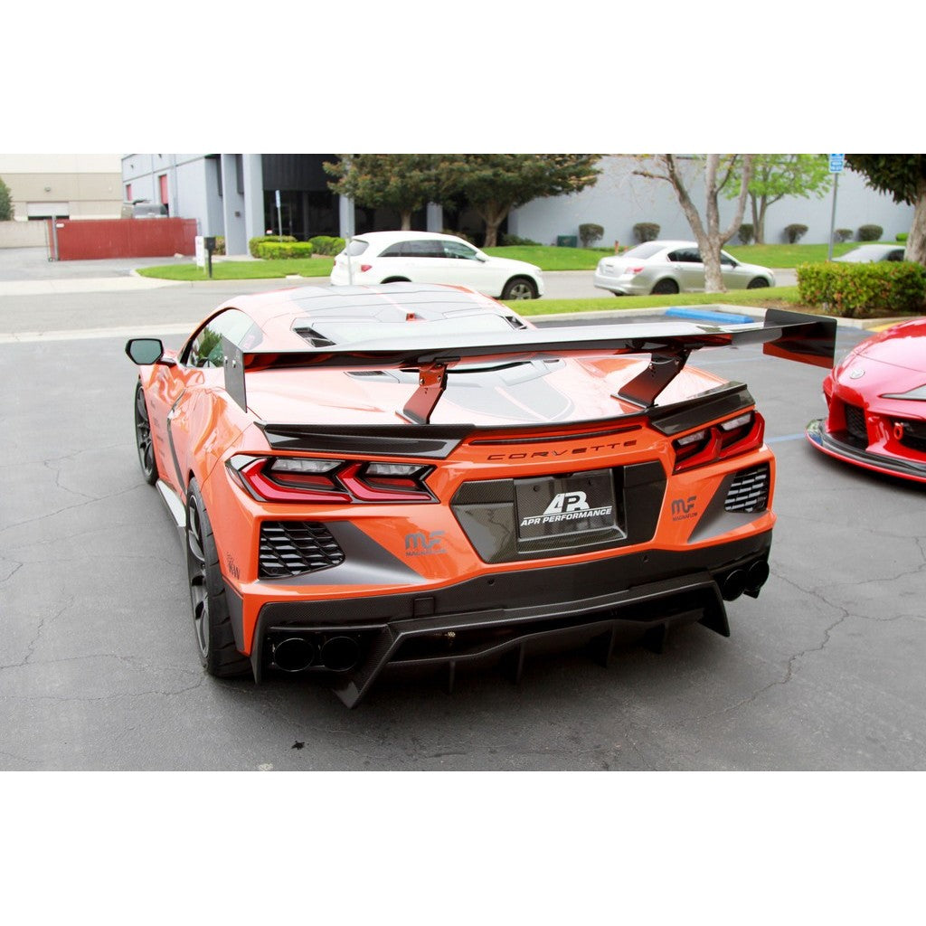 APR Performance GTC-500 Carbon Fiber Adjustable Rear Wing for Chevrolet Corvette C8