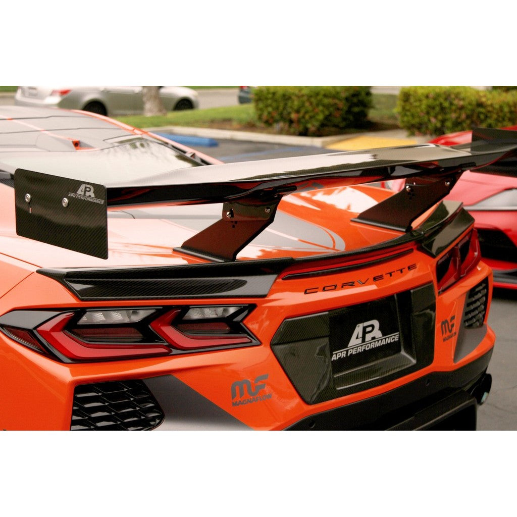 APR Performance GTC-500 Carbon Fiber Adjustable Rear Wing for Chevrolet Corvette C8