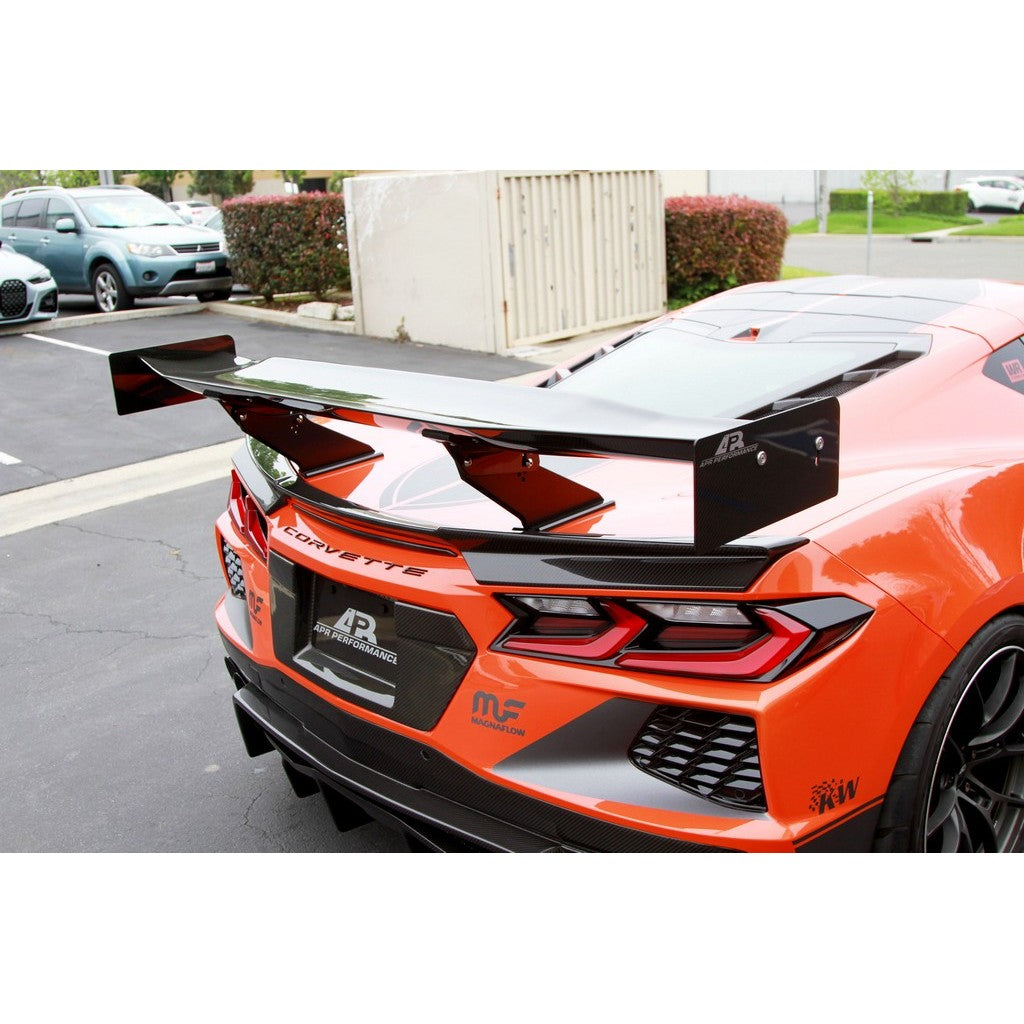 APR Performance GTC-500 Carbon Fiber Adjustable Rear Wing for Chevrolet Corvette C8