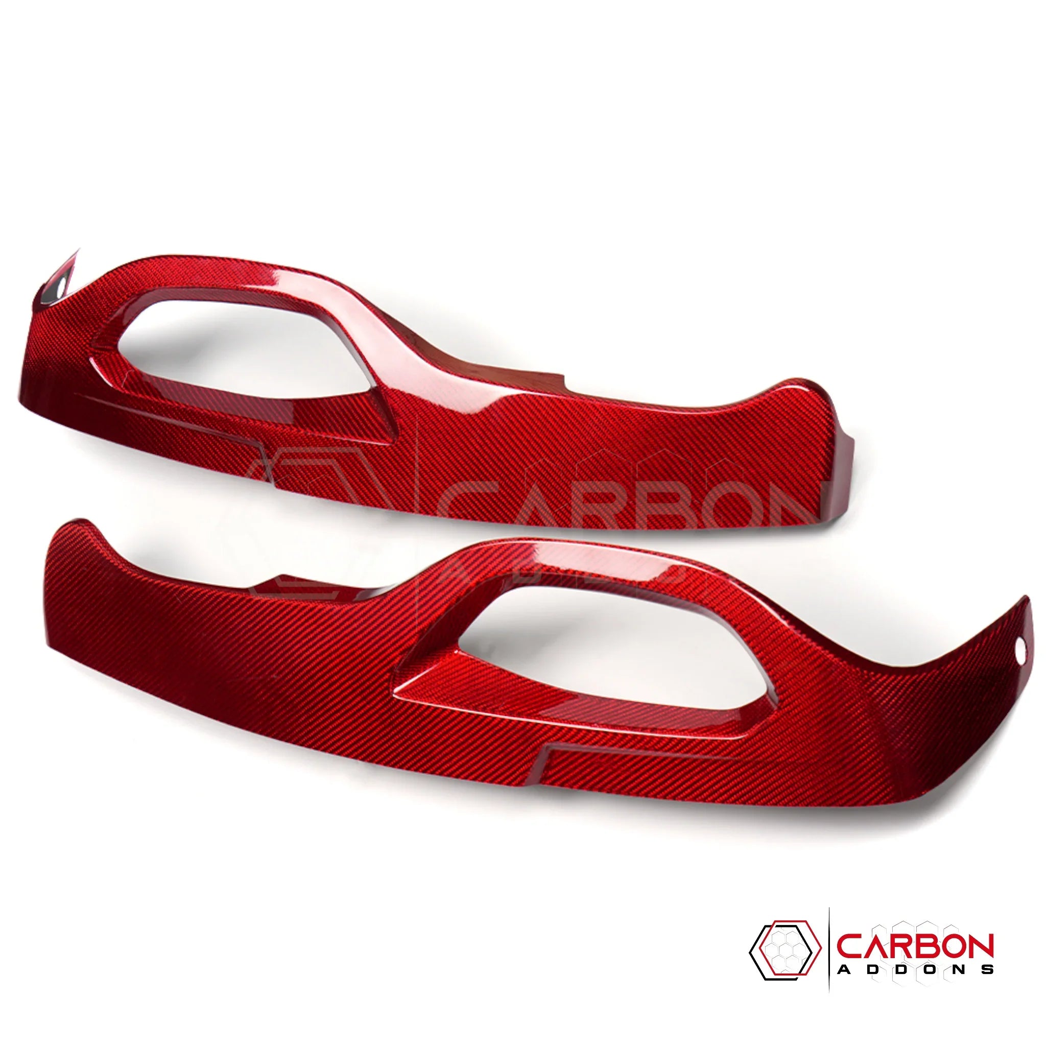 C8 Corvette Z51, Z06 & Stingray | GT2/GT3 Seat Adjustment Button Cover Trim | Real Dry Carbon Fiber