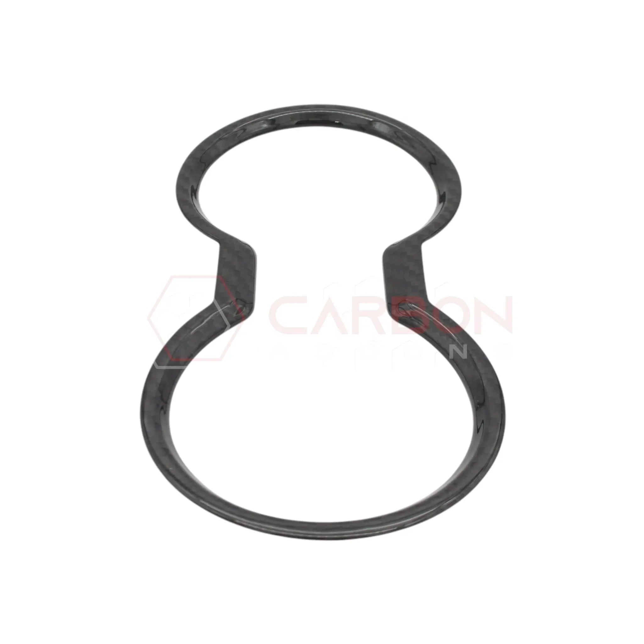 Real Carbon Fiber Cup Holder Trim Cover for 2024+ Ford Mustang