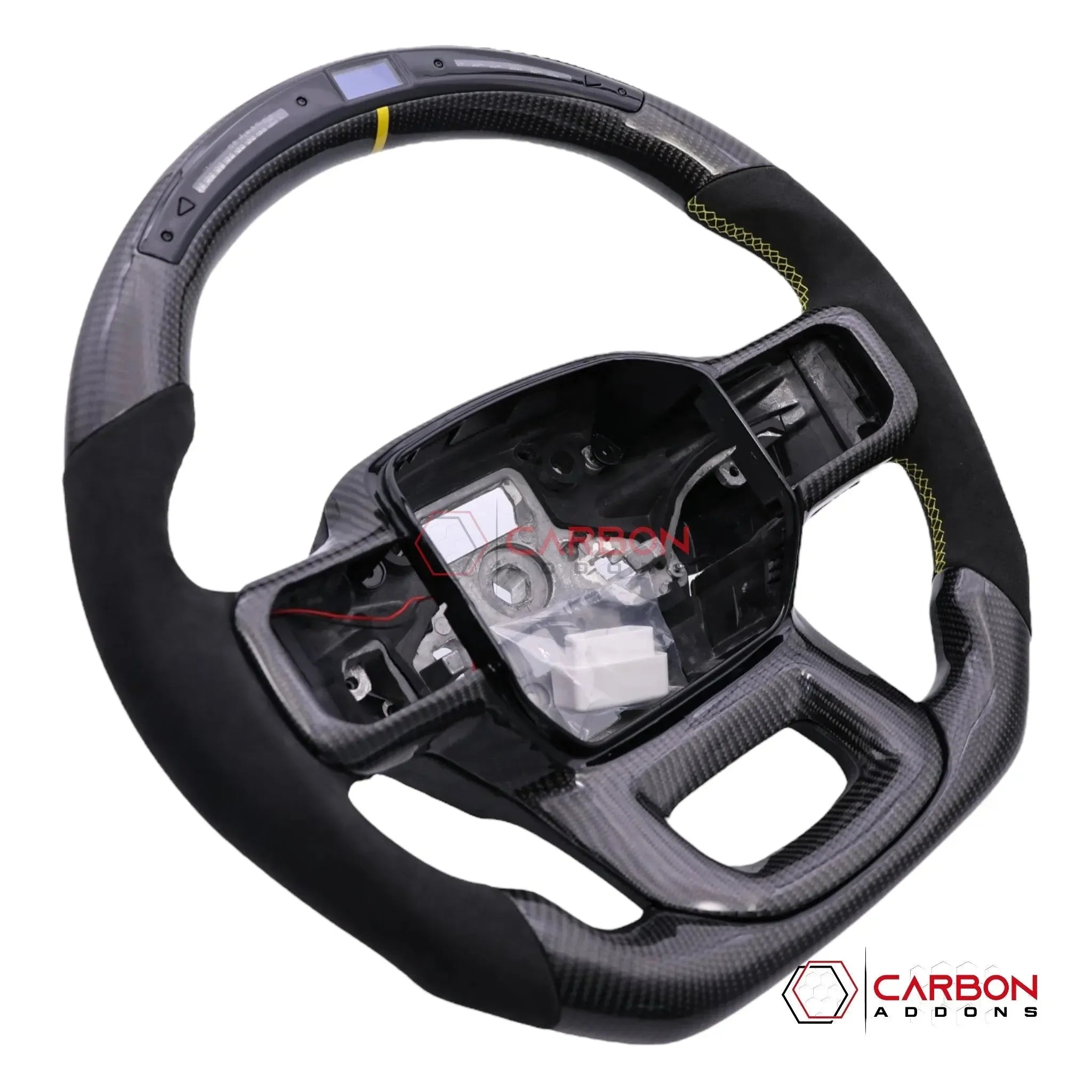 Customizable Heated Carbon Fiber Steering Wheel for Ford F150 (2021-2026)