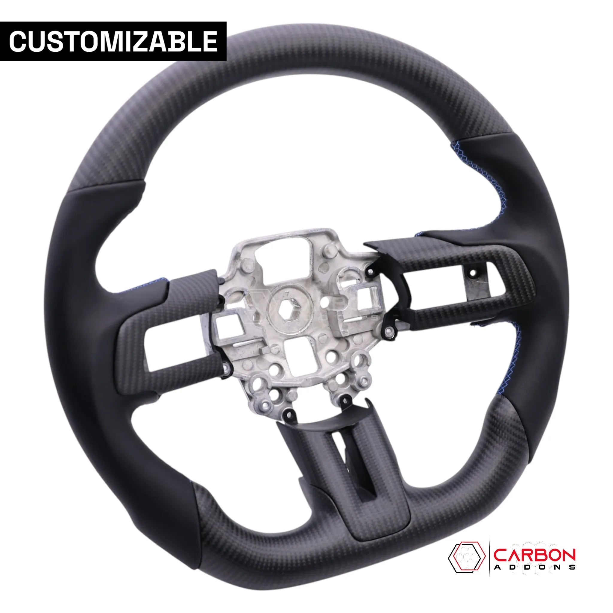Custom Carbon Fiber Steering Wheel Core for 2015–2023 Ford Mustang