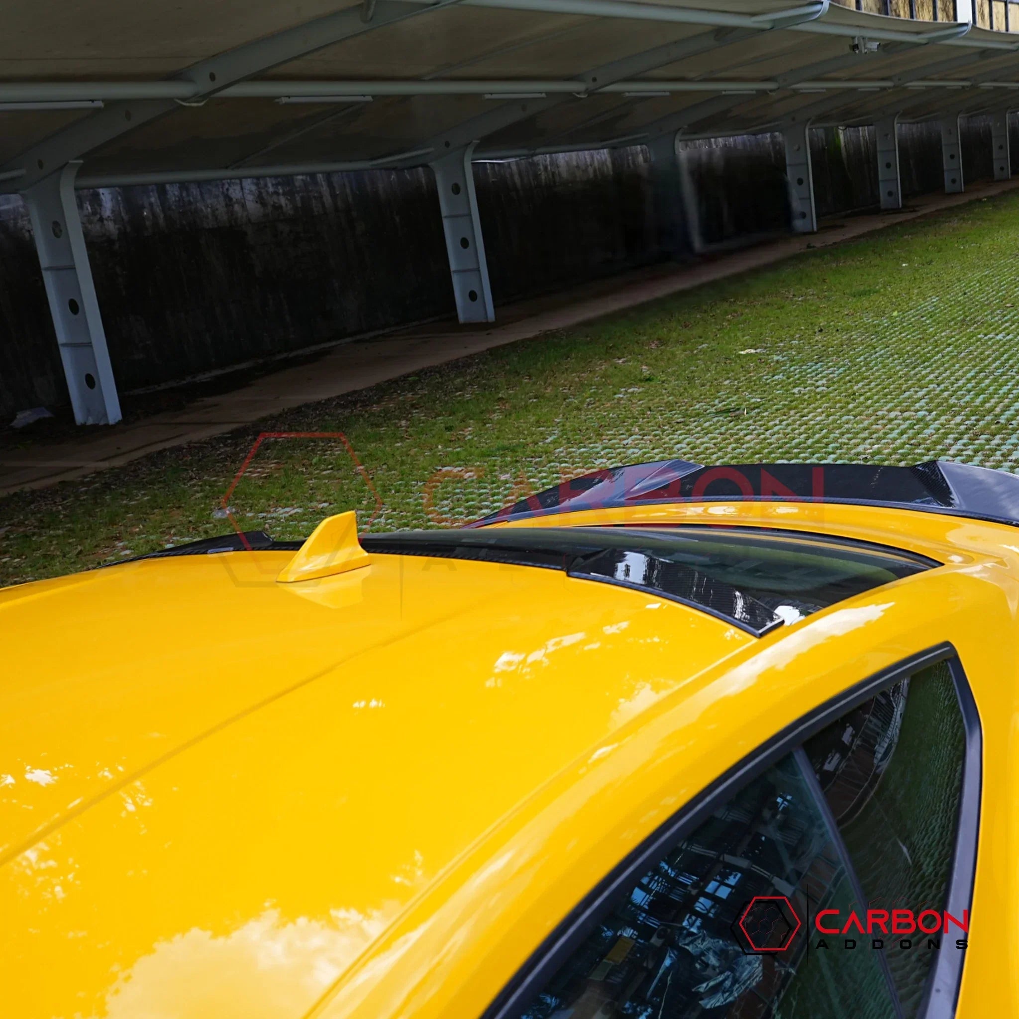 Real Carbon Fiber Roof Spoiler for 2024+ Ford Mustang Coupe