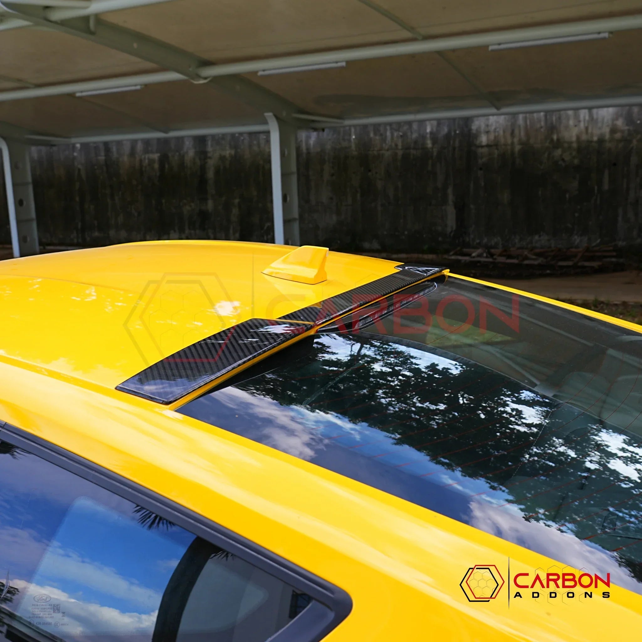 Real Carbon Fiber Roof Spoiler for 2024+ Ford Mustang Coupe