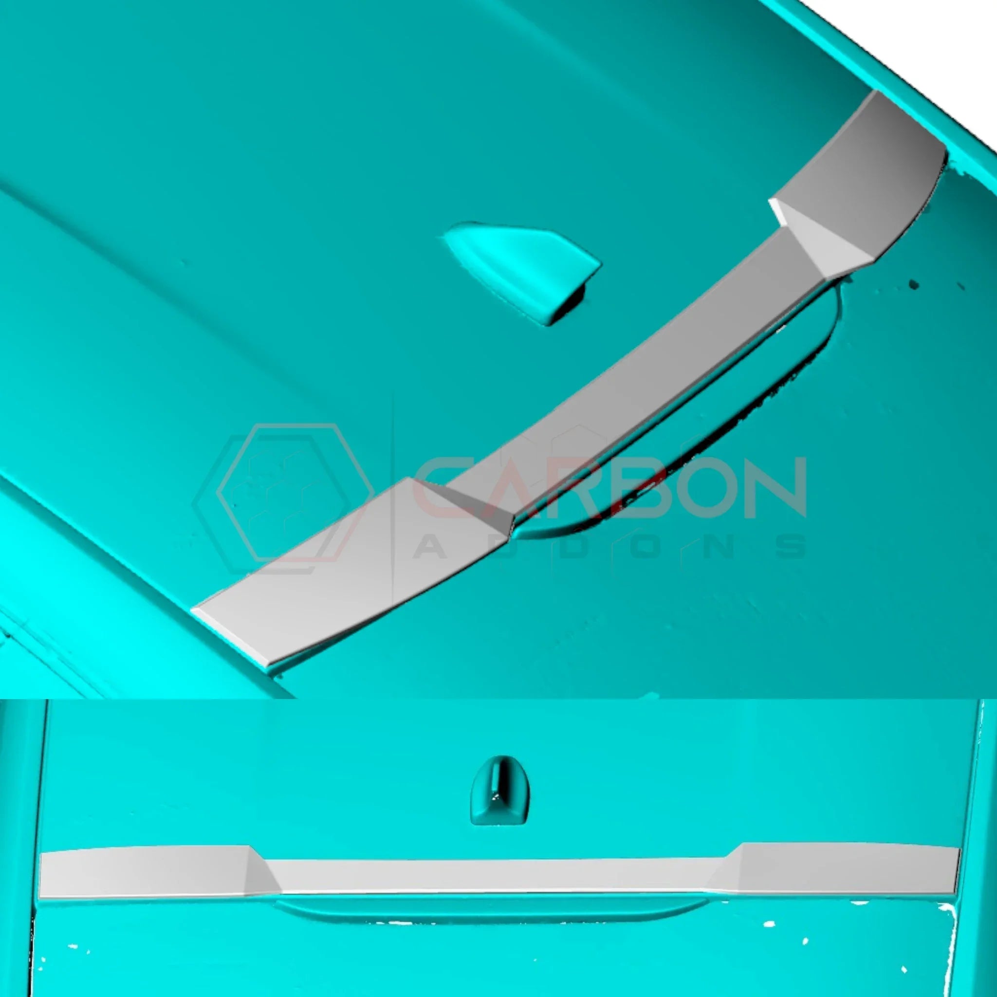 Real Carbon Fiber Roof Spoiler for 2024+ Ford Mustang Coupe