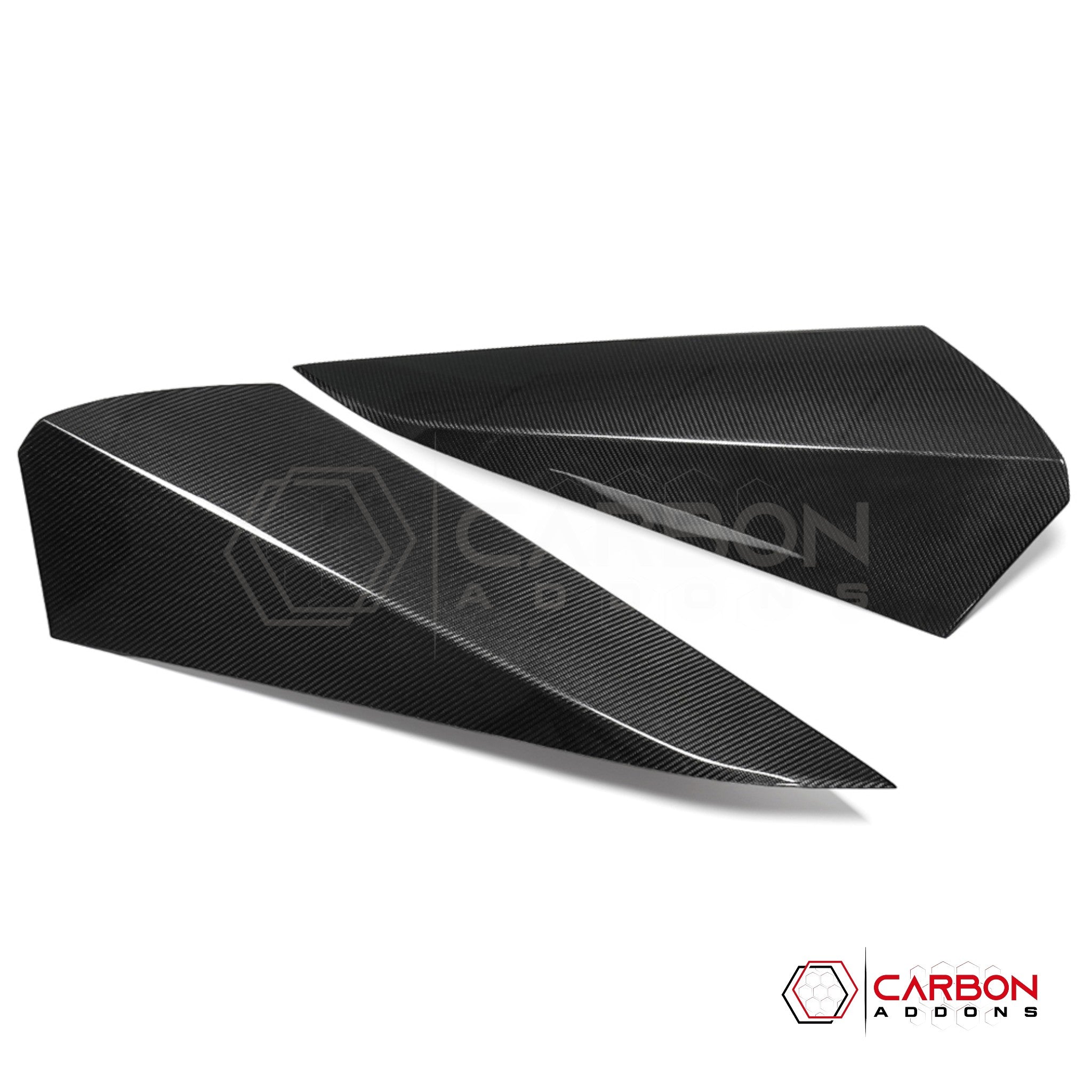 Corvette C8 HTC (Stingray, Z06, Z07, Z51, E-Ray 2020+) Real Dry Carbon Fiber Rear Nacelle Roof Hump Covers