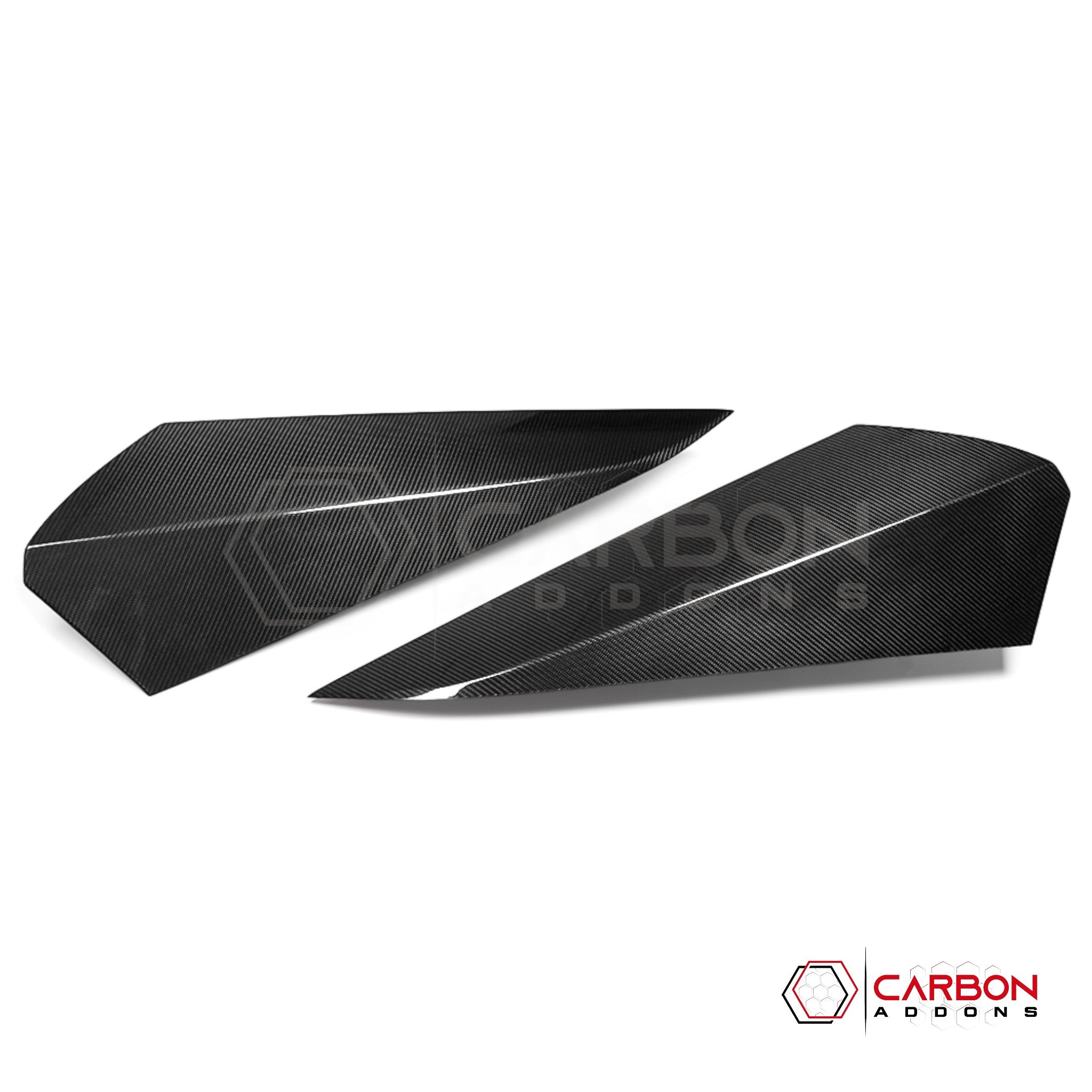 Corvette C8 HTC (Stingray, Z06, Z07, Z51, E-Ray 2020+) Real Dry Carbon Fiber Rear Nacelle Roof Hump Covers