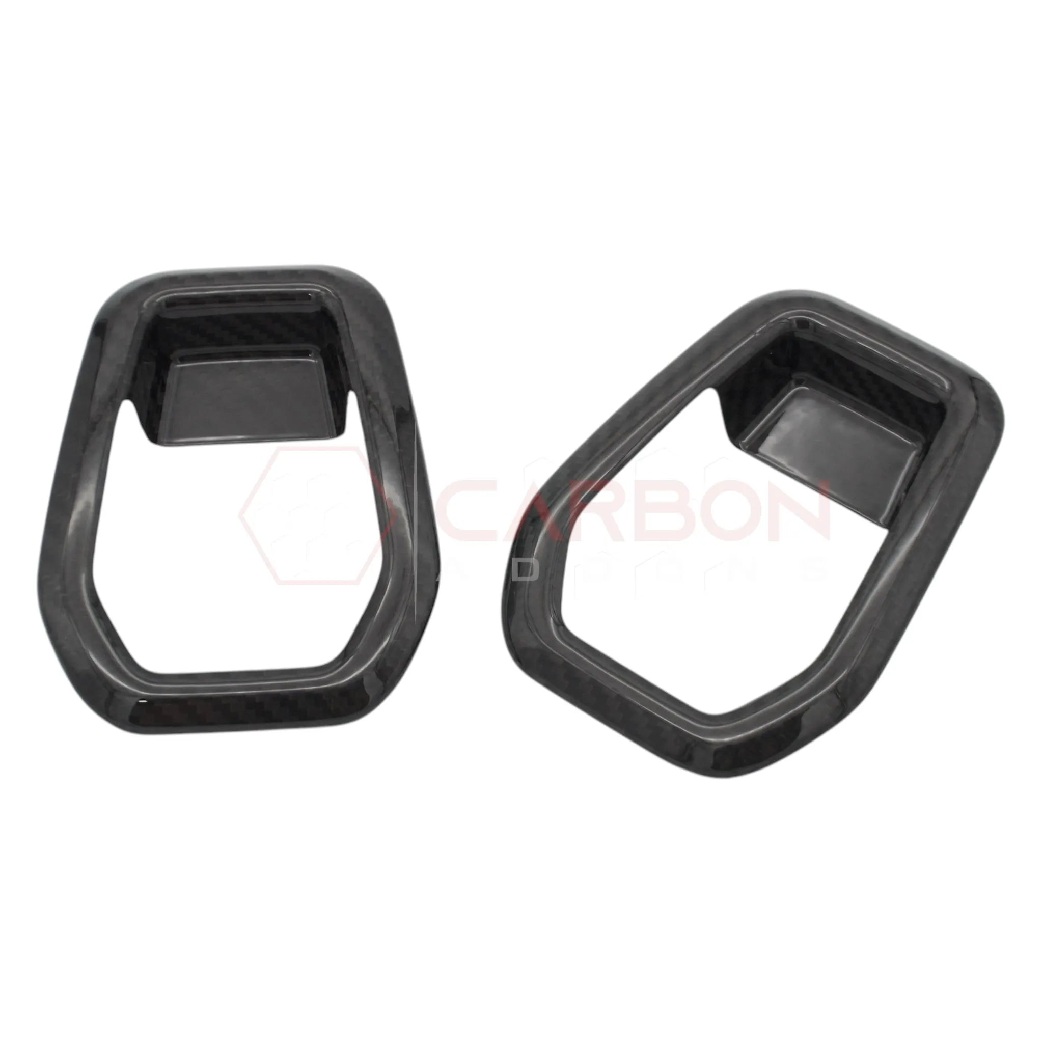 2024+ S650 Mustang Seat Rear Handle Outer Trim Hard Carbon Fiber Cover | 2pcs