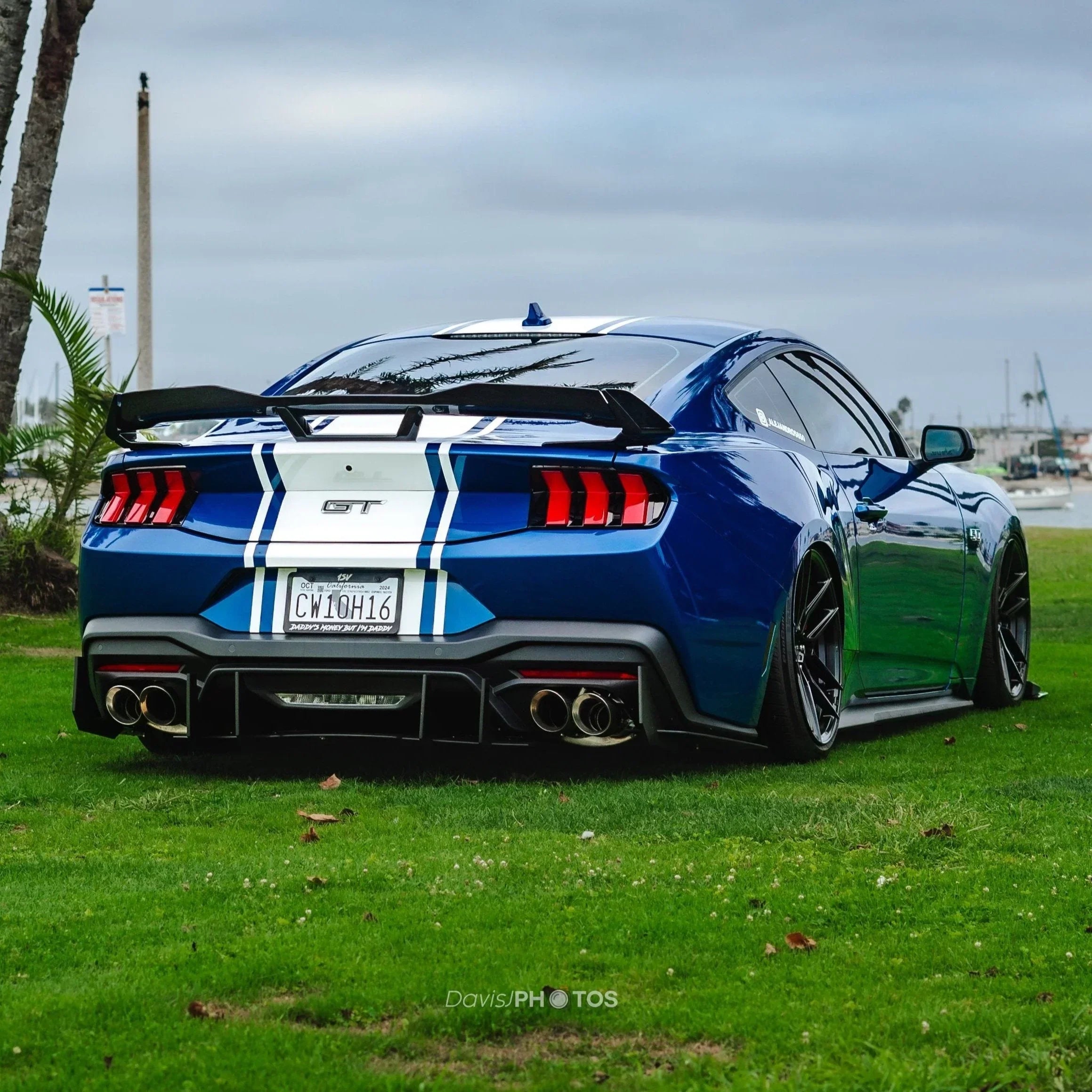 Stealth-Style Rear Diffuser for 2024+ Ford Mustang GT Performance Pack (Quad Tip)
