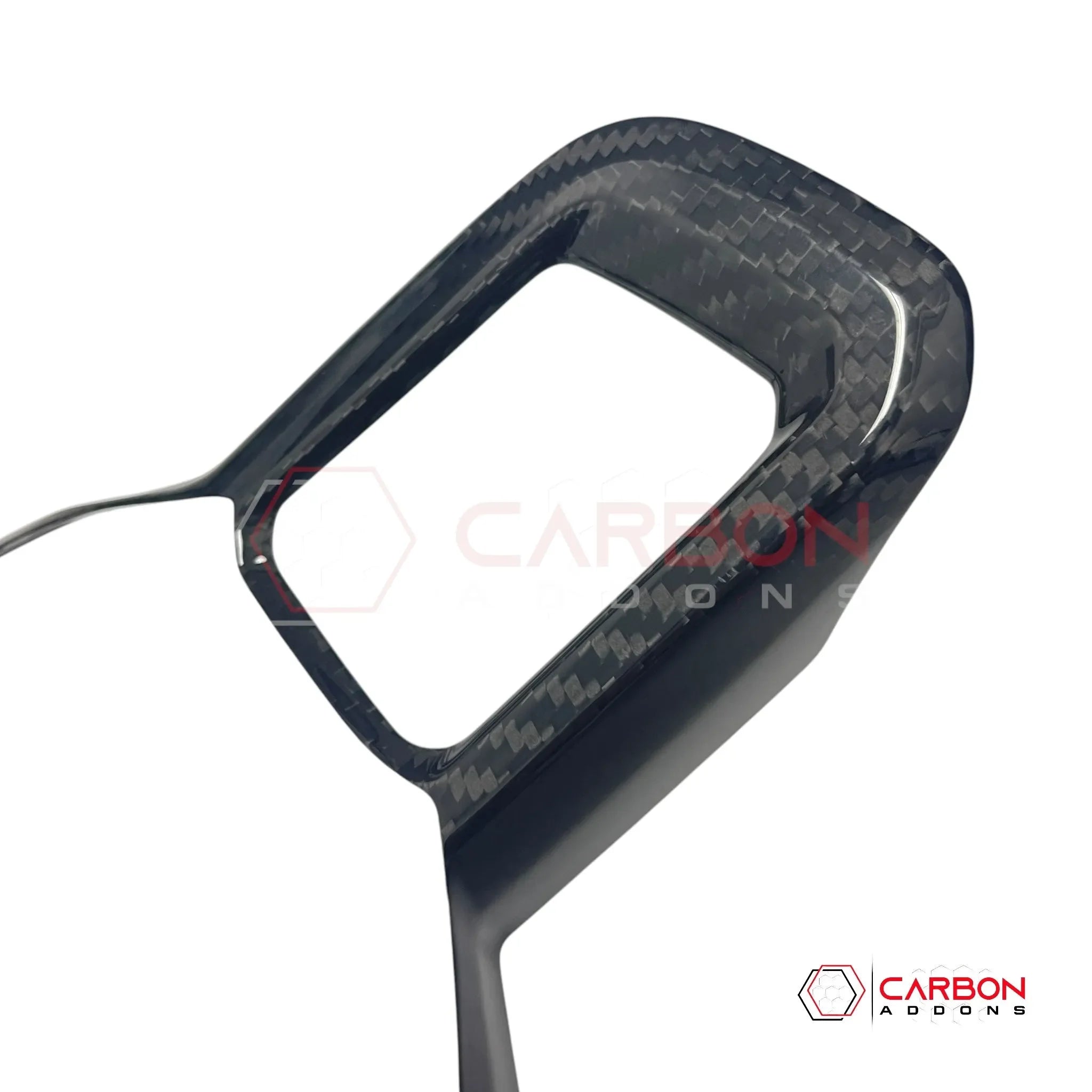 Real Carbon Fiber Steering Wheel Trim Covers for 2024+ Ford Mustang