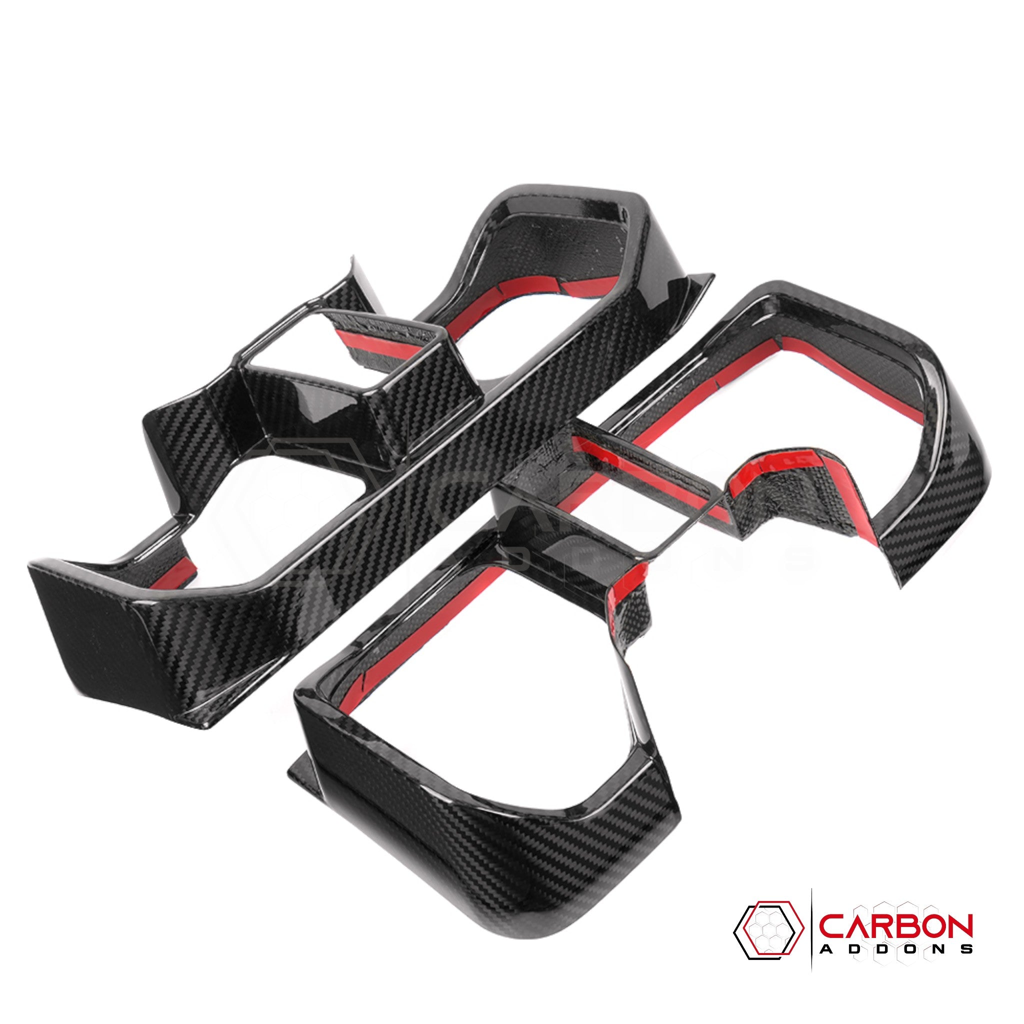 Ford Bronco Raptor Carbon Fiber Rear Tail Light Trim Bezel Cover | Glossy or Matte