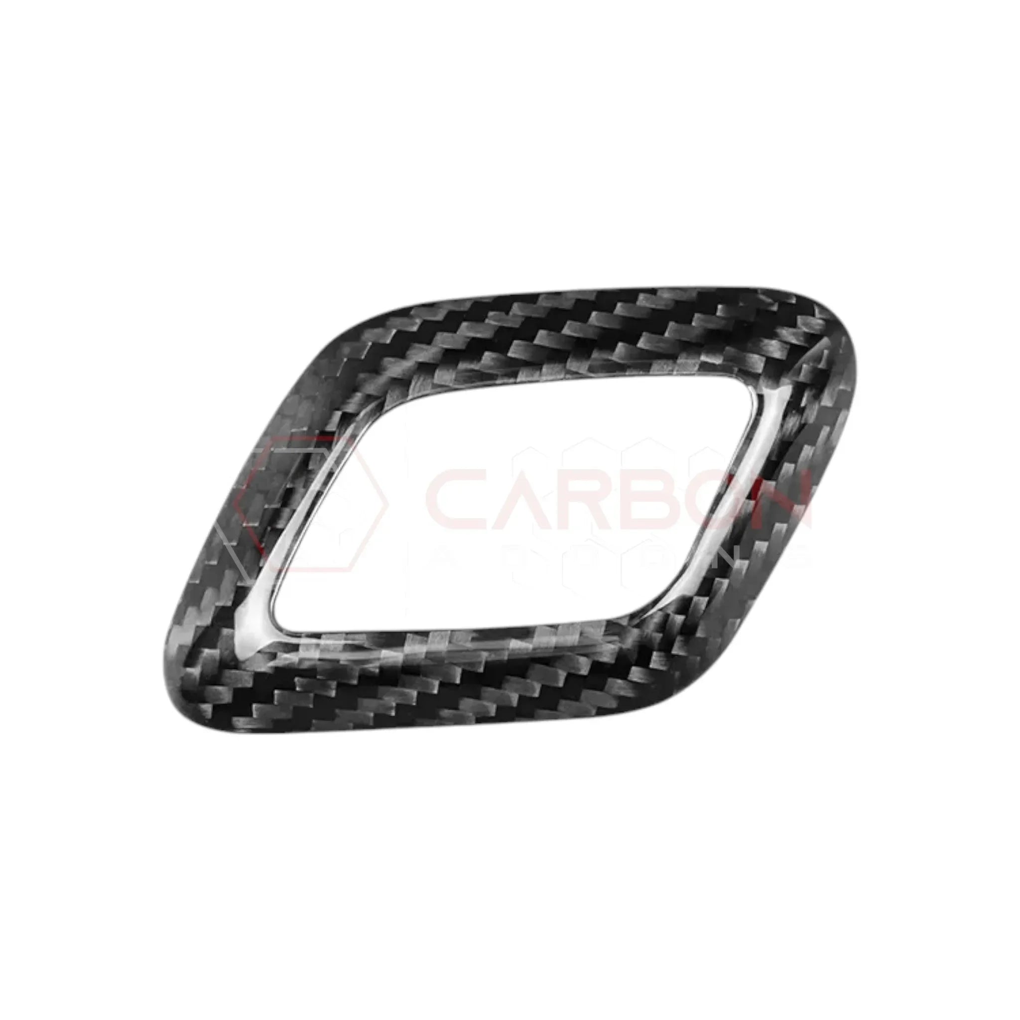 Shift Knob Chrome Trim Delete Carbon Fiber Cover For F150 2015-2020