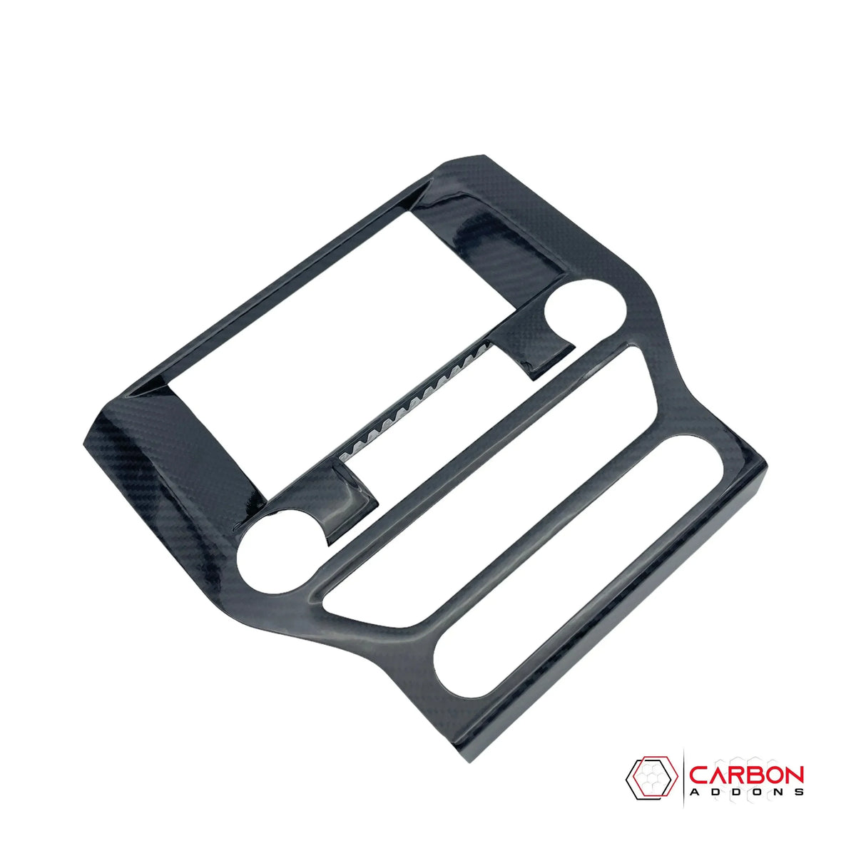 Mustang 2015-2023 Carbon Fiber Infotainment Radio Trim Cover - carbonaddons Carbon Fiber Parts, Accessories, Upgrades, Mods
