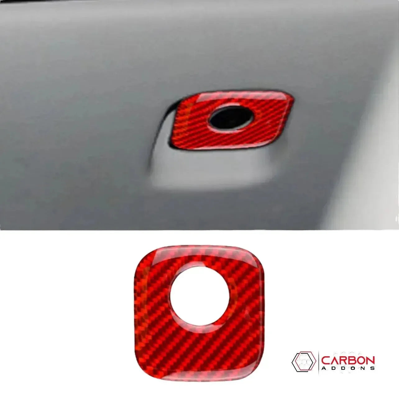 Real Carbon Fiber Glove Box Handle Overlay | C6 2005-2013 Corvette - carbonaddons Carbon Fiber Parts, Accessories, Upgrades, Mods