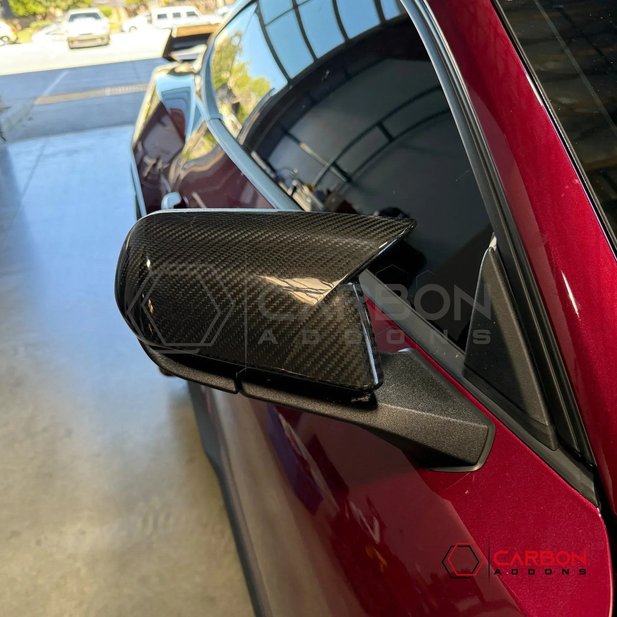 M-Style Real Carbon Fiber Side Mirror Covers for 2024+ Ford Mustang