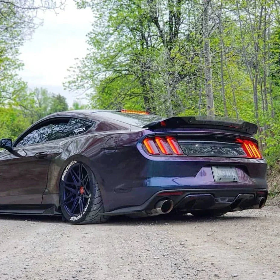 Track Pack Wicker Bill Rear Wing Extension for 2015–2023 Ford Mustang (Lexan)