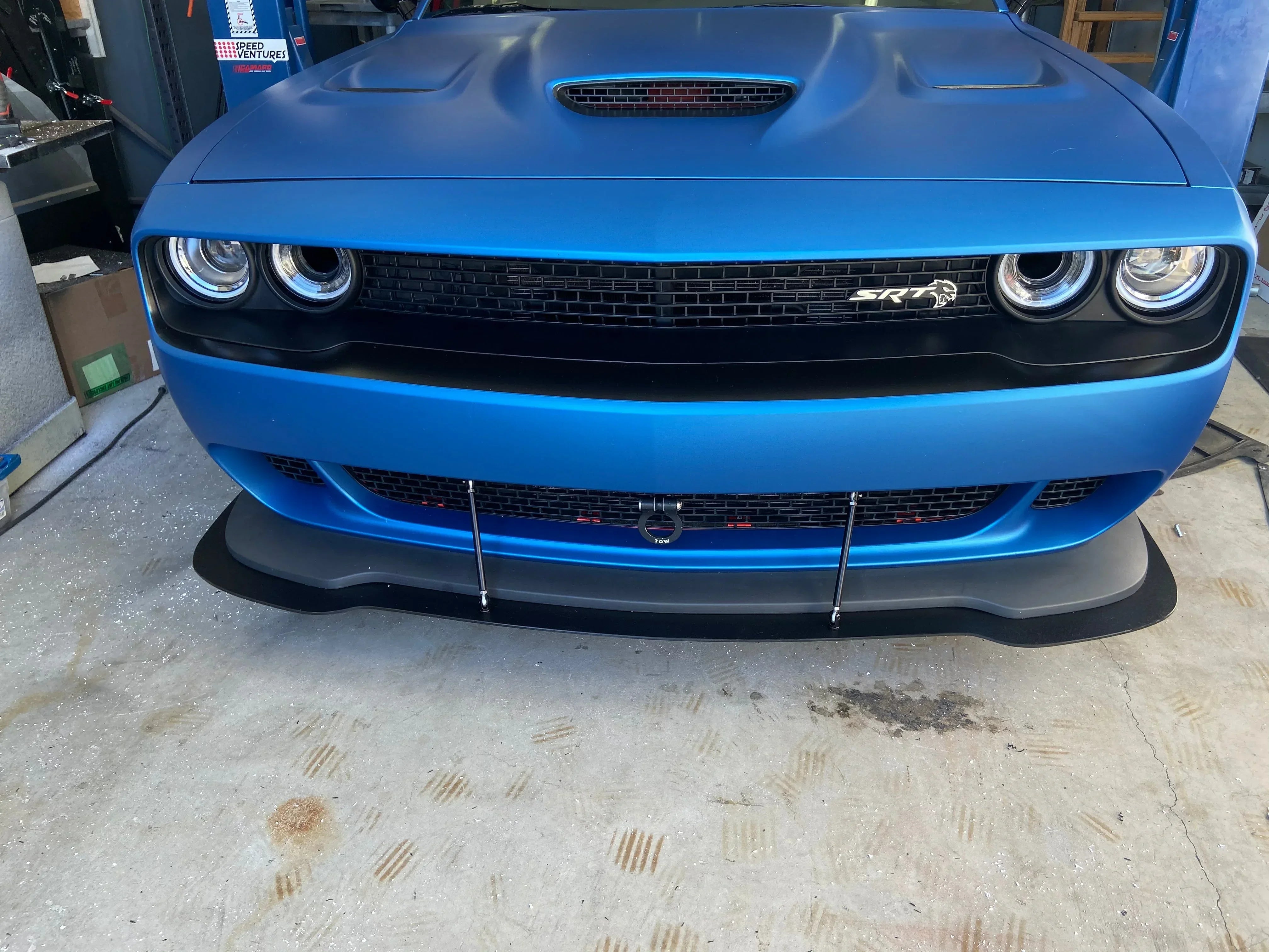 Dodge Challenger 2015–2023 Hellcat/Redeye Splitter Extension – ABS Front Aero Upgrade | ZL1 Addons