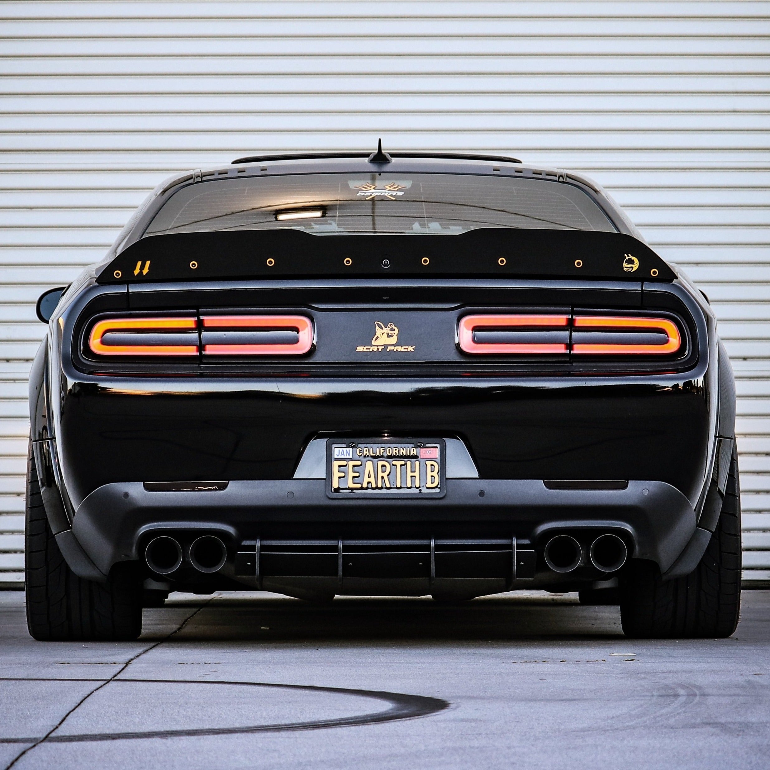 Dodge Challenger 2015–2023 Rear Diffuser – HDPE & Aluminum Belly Pan | ZL1 Addons