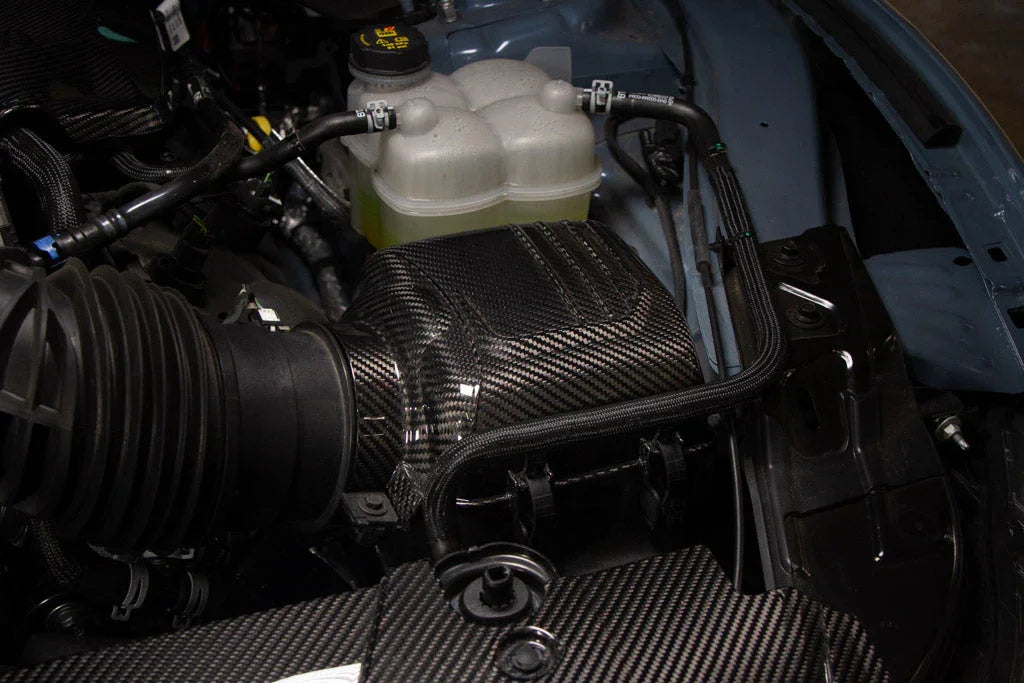 APR Performance Carbon Fiber Intake Box Top Cover for 2024+ Ford Mustang Dark Horse
