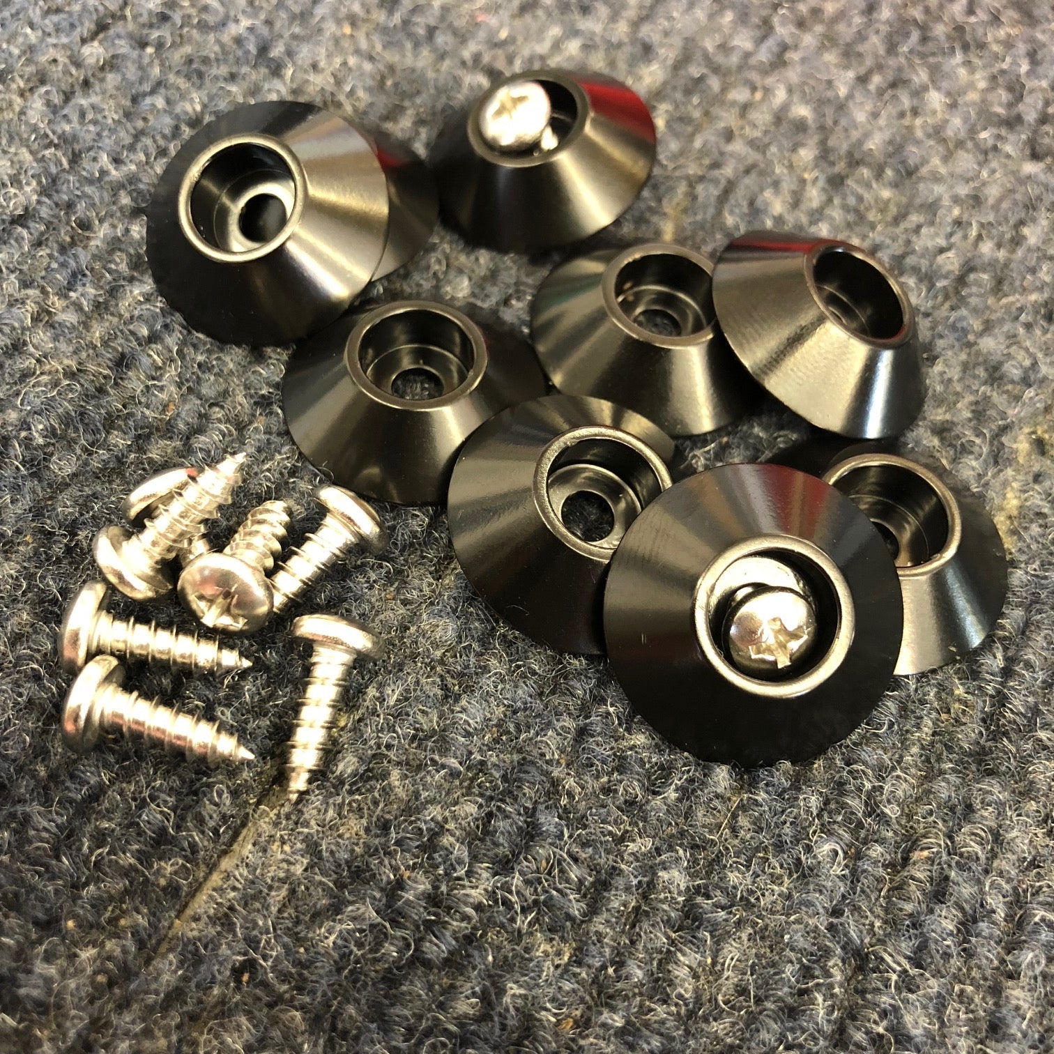 Universal Front Splitter Guards – Carbon Steel Scrape Protection Kit for Front Splitters & Low Bumpers (7pc)