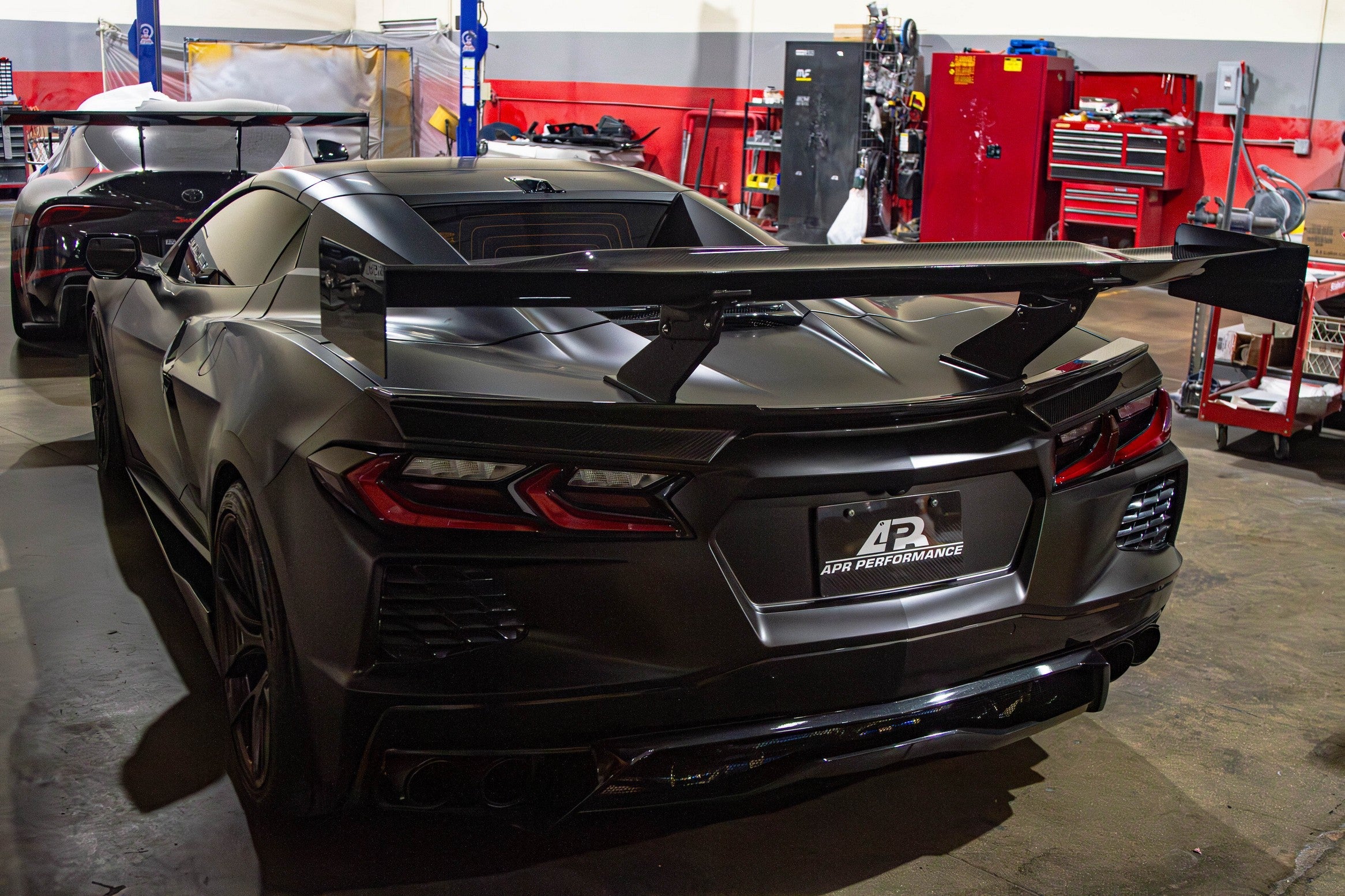 APR Performance GTC-500 Carbon Fiber Adjustable Rear Wing for Chevrolet Corvette C8 Convertible