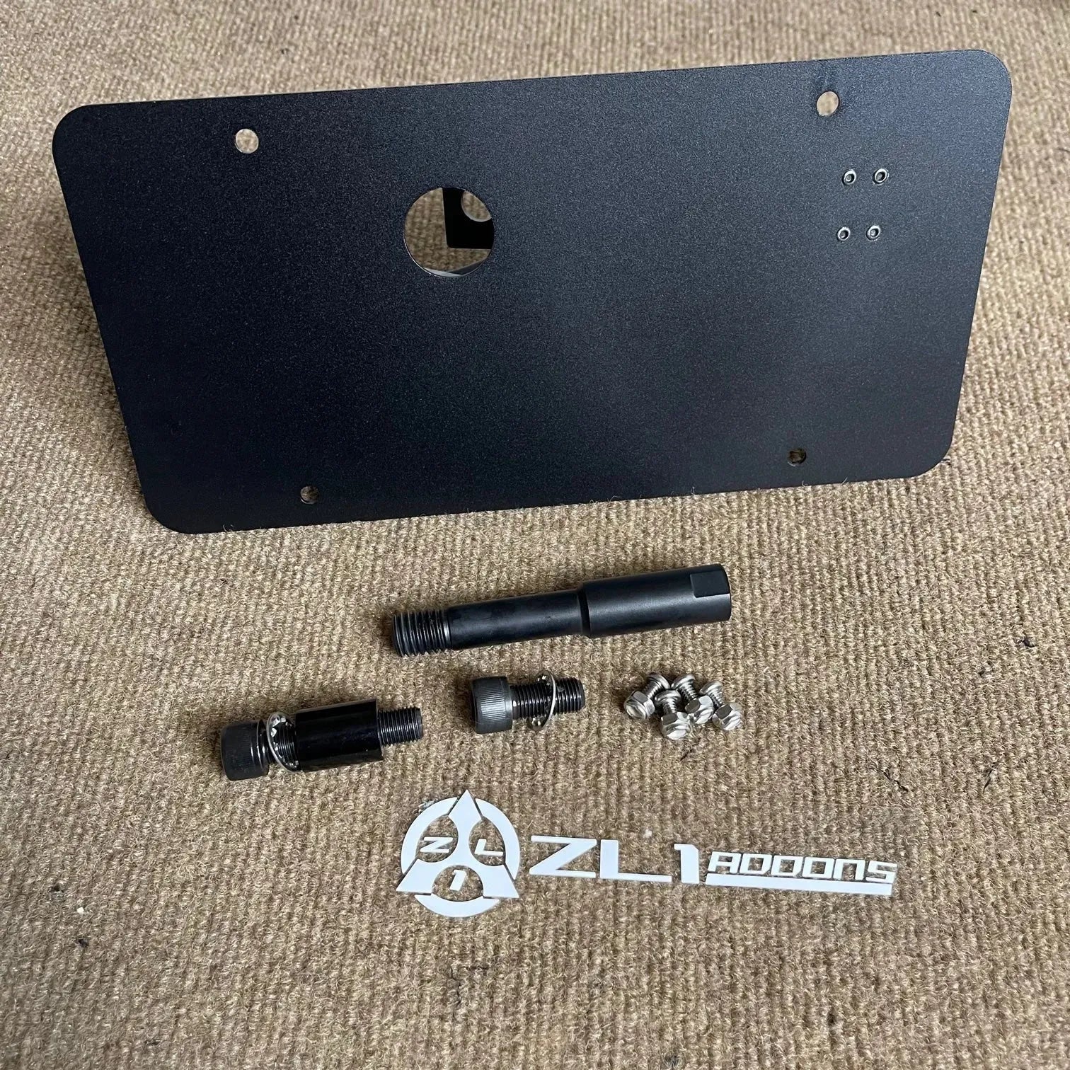 Stealth License Plate Holder for 2024–2025 Ford Mustang Performance Pack (ZL1 Addons)