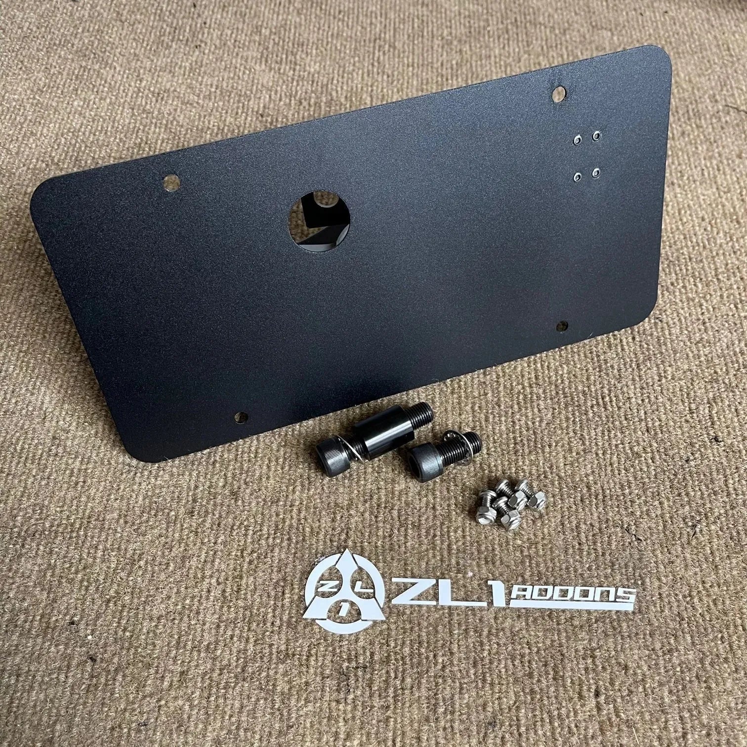 Stealth License Plate Holder for 2024–2025 Ford Mustang Performance Pack (ZL1 Addons)