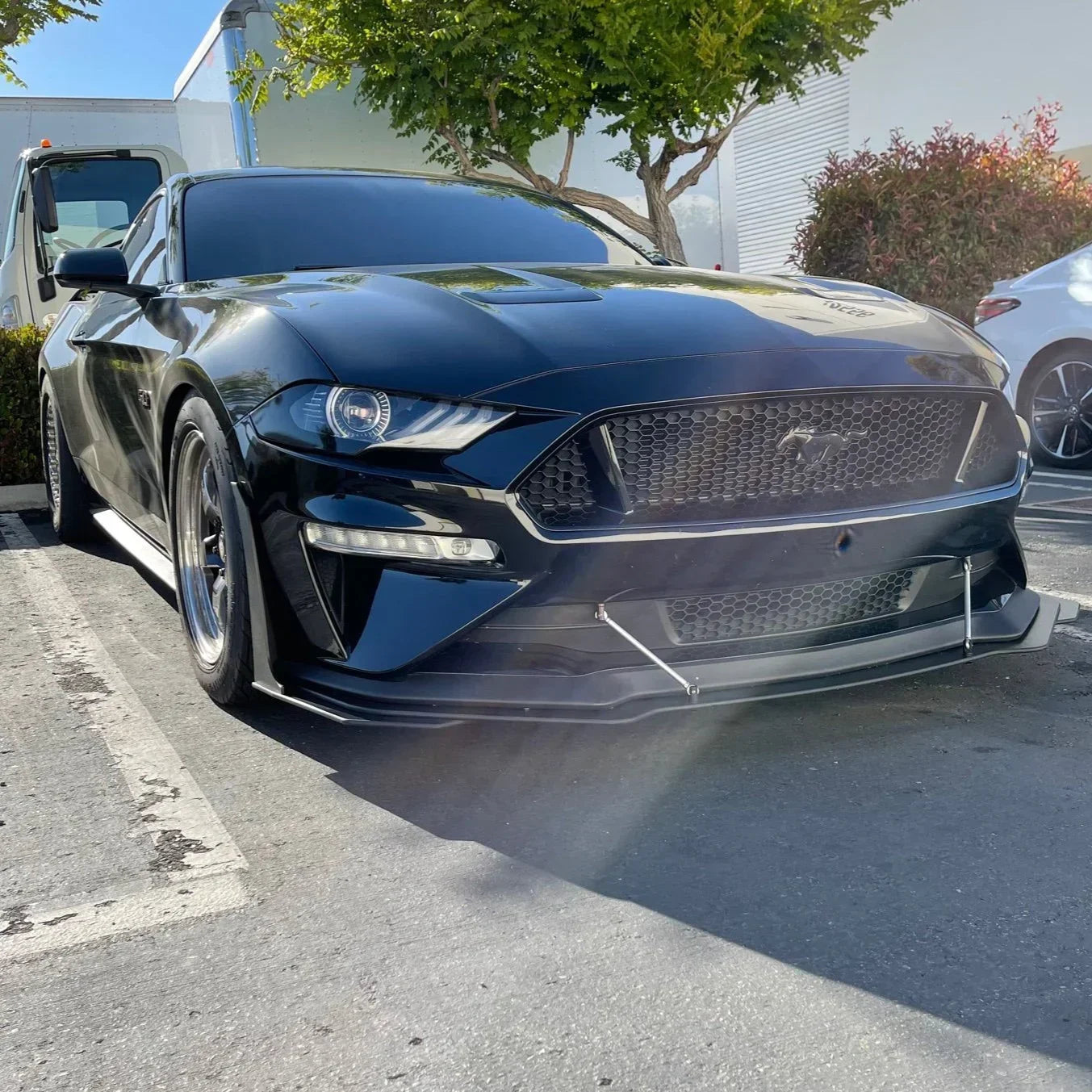 Front Splitter Extension for 2018–2023 Ford Mustang GT Performance Pack – ABS Front Lip Extension