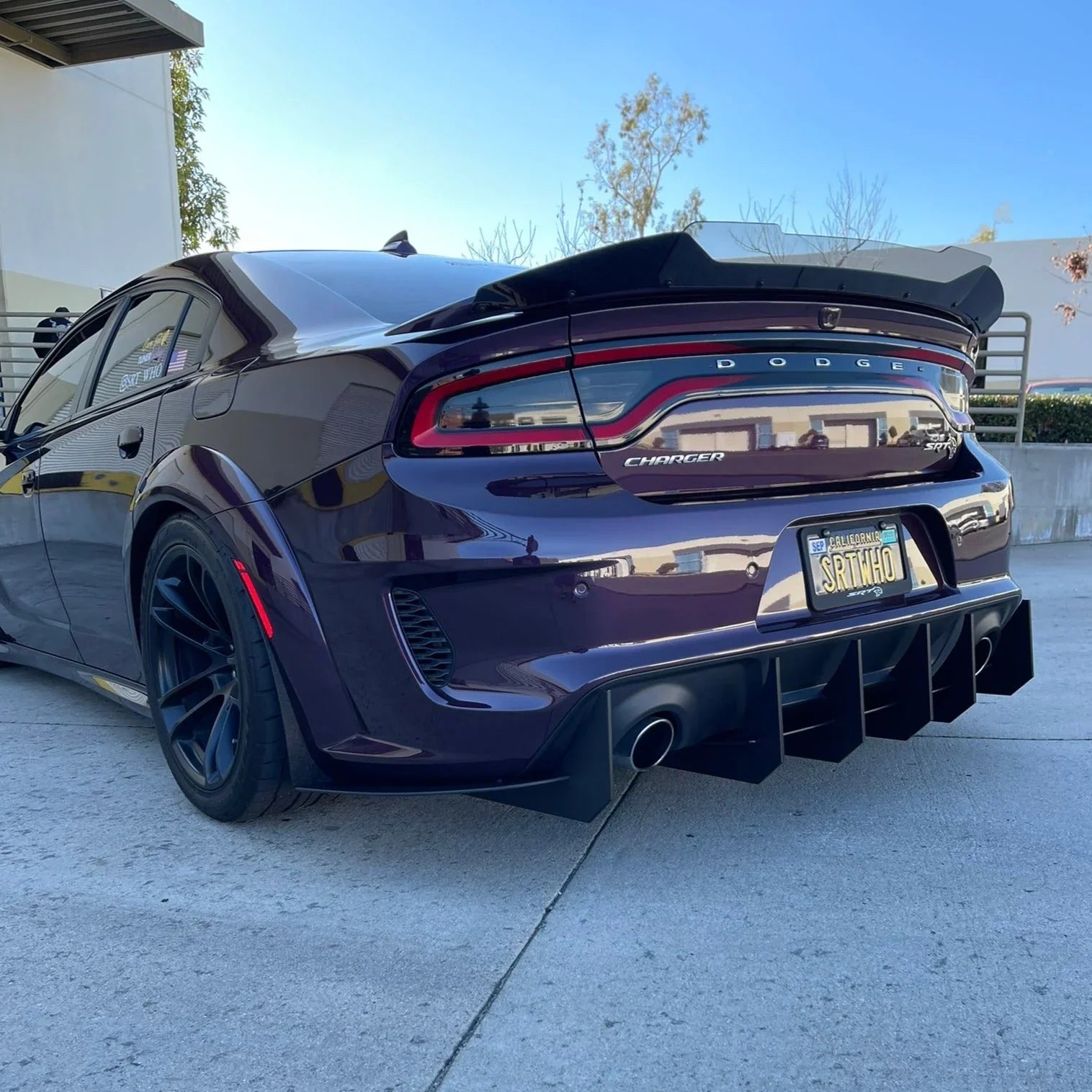 Dodge Charger 2020-2023 Widebody Stealth Rear Diffuser – HDPE & Aluminum | ZL1 Addons