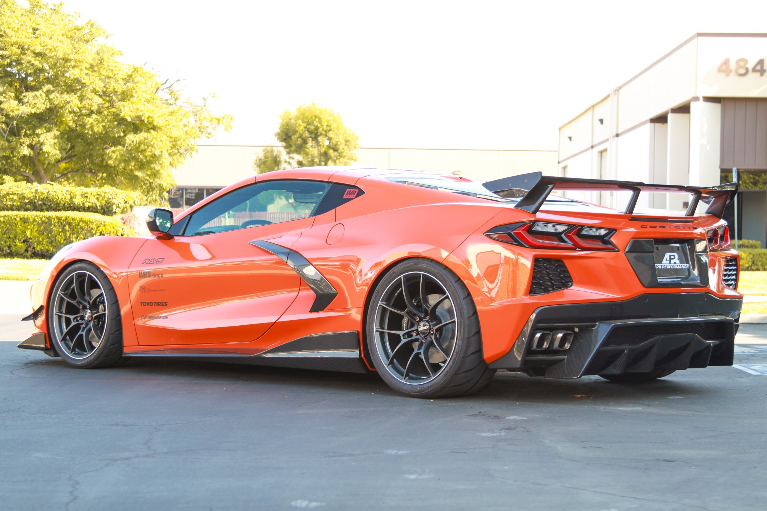 APR Performance Carbon Fiber License Plate Backing for Chevrolet Corvette C8