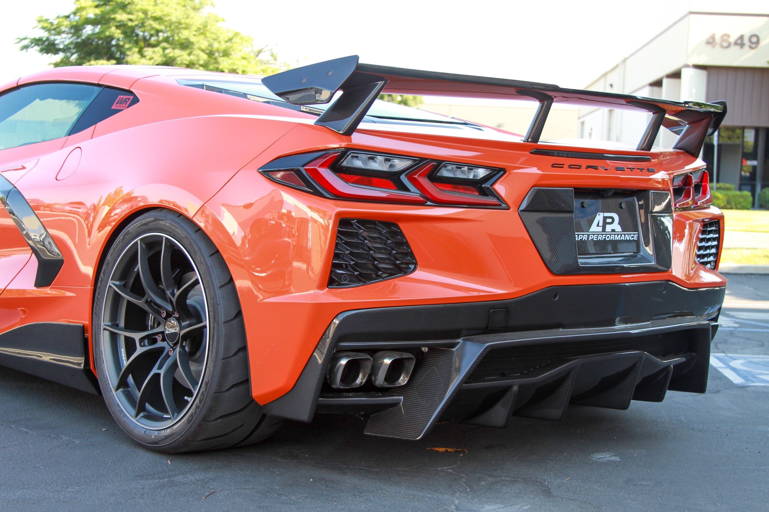 APR Performance Carbon Fiber Rear Diffuser for Chevrolet Corvette C8 Stingray
