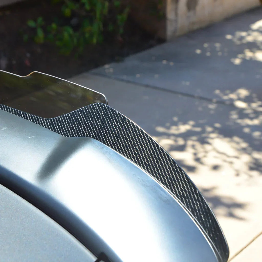 Dodge Charger 2015–2023 Carbon Fiber Wicker Bill – Two-Piece Spoiler Extension | ZL1 Addons