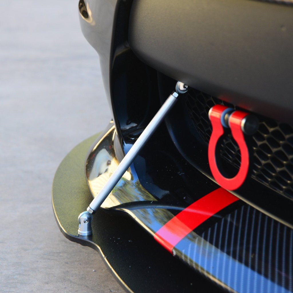 Premium GT4 Adjustable Splitter Support Rods – Billet Aluminum, Natural or Black Anodized | ZL1 Addons