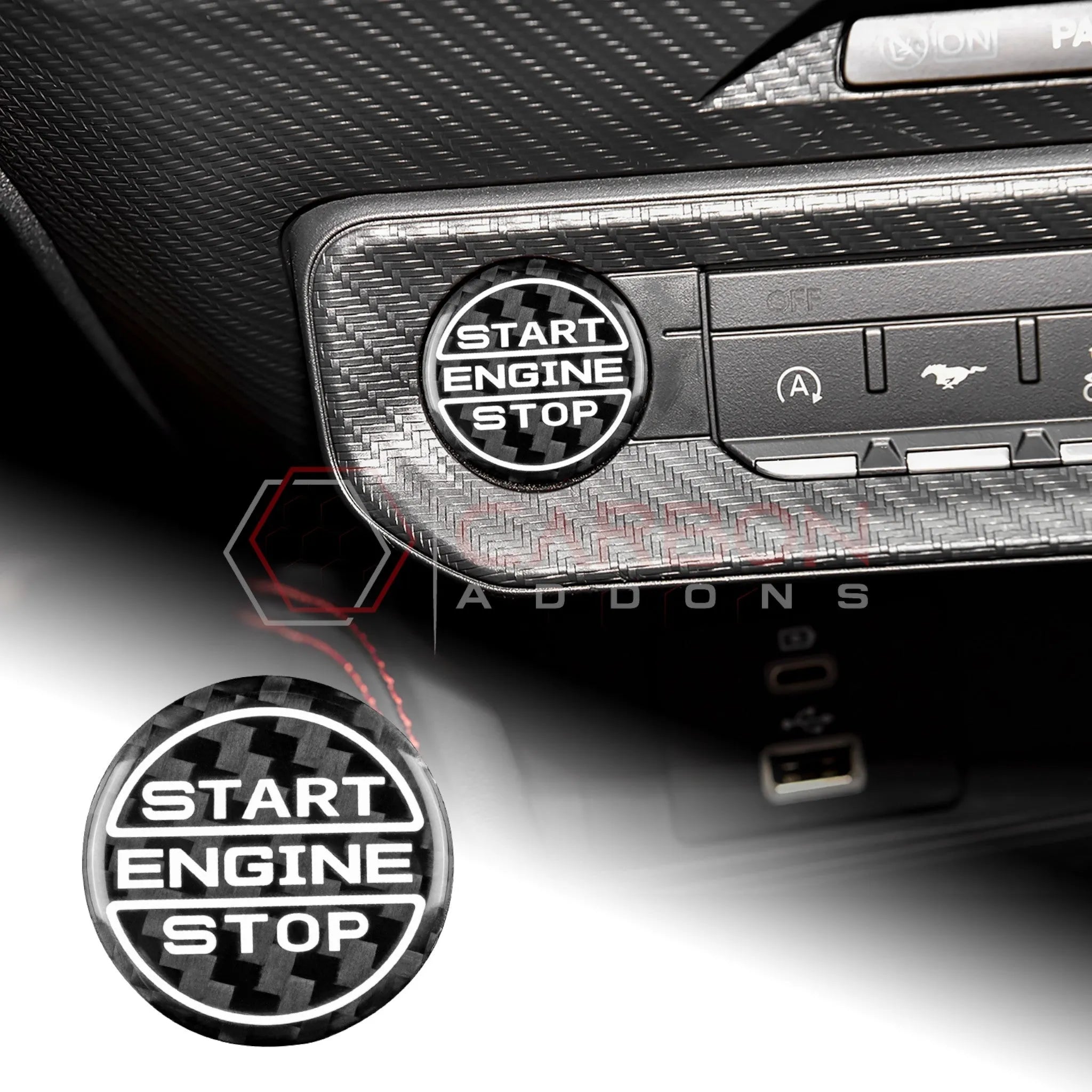2024+ S650 Mustang Start Stop Button Cover