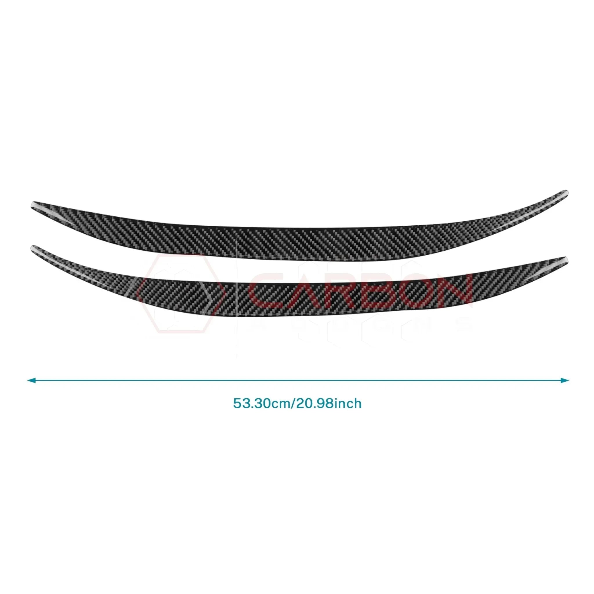 Real Carbon Fiber Door Jamb Trim Overlays for 2024+ Ford Mustang