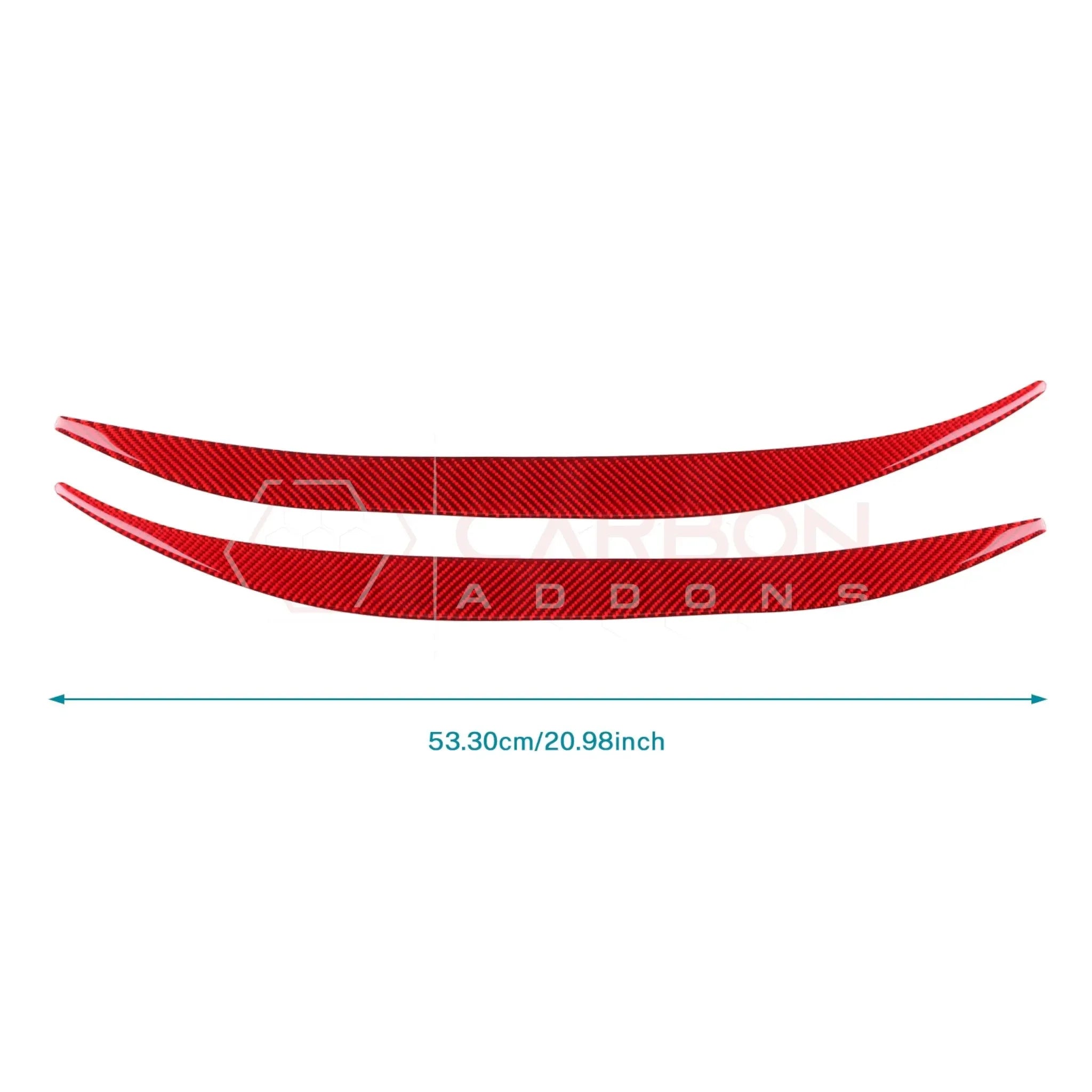Real Carbon Fiber Door Jamb Trim Overlays for 2024+ Ford Mustang