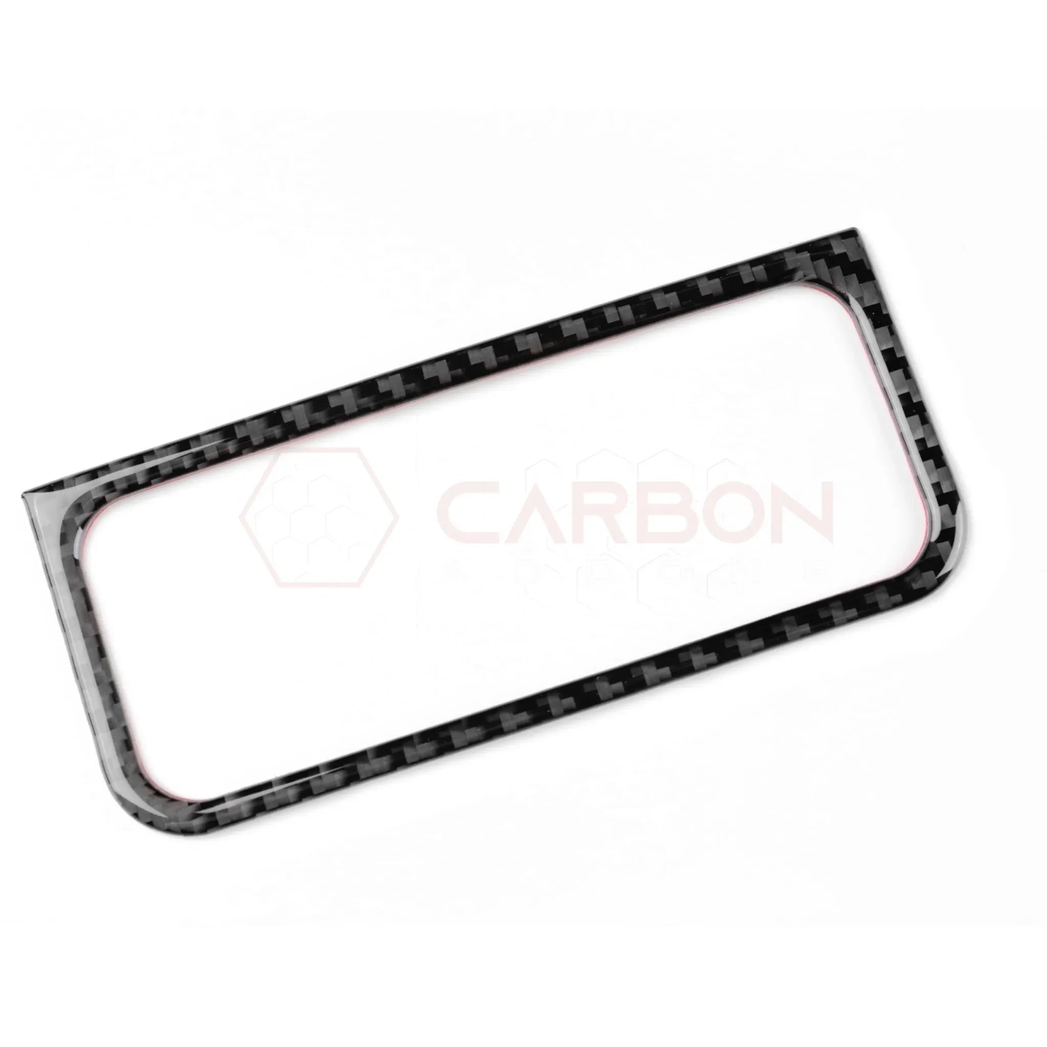 Real Carbon Fiber Headlight Control Outer Trim Overlay for 2024+ Ford Mustang