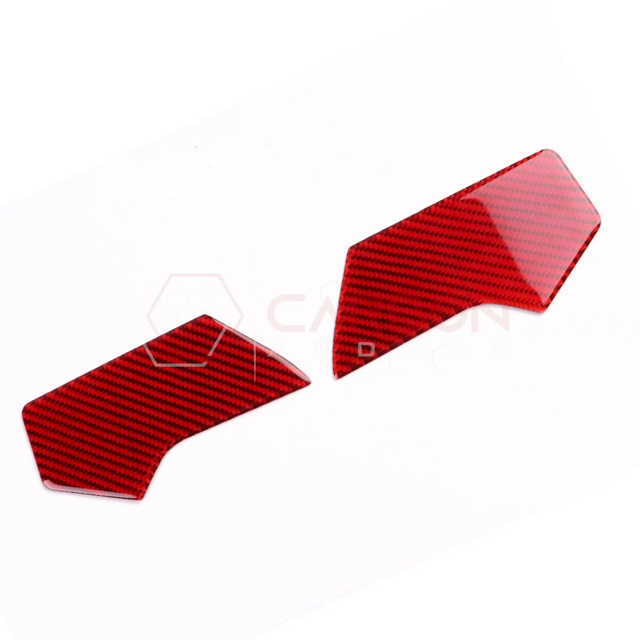 Real Carbon Fiber Upper Dashboard Side Panel Trim Overlay for 2024+ Ford Mustang
